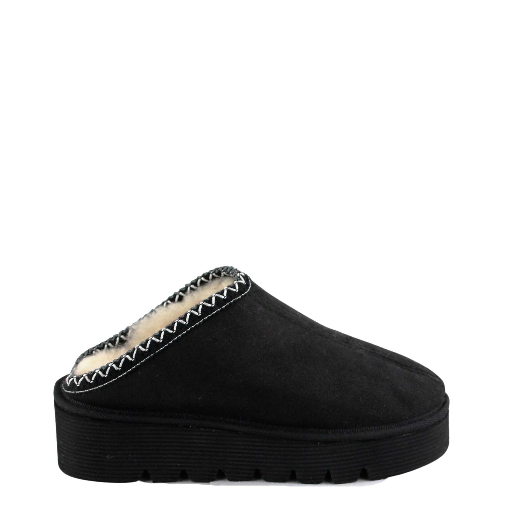 UGG Australia Platform Bobi Tazz Black Black Side Twinface Sheepskin Australian Made UGG Boot