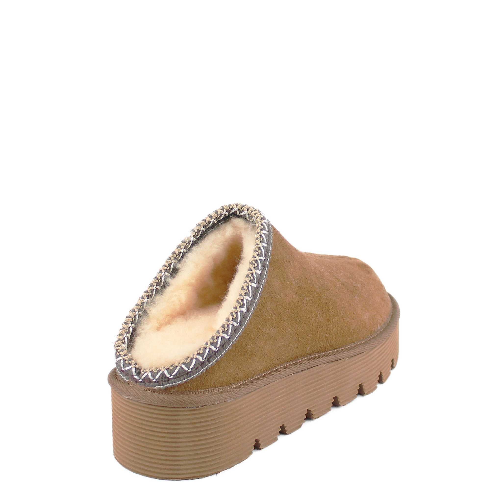 UGG Australia Platform Bobi Tazz Chestnut Chocolate Back Twinface Sheepskin Australian Made UGG Boot