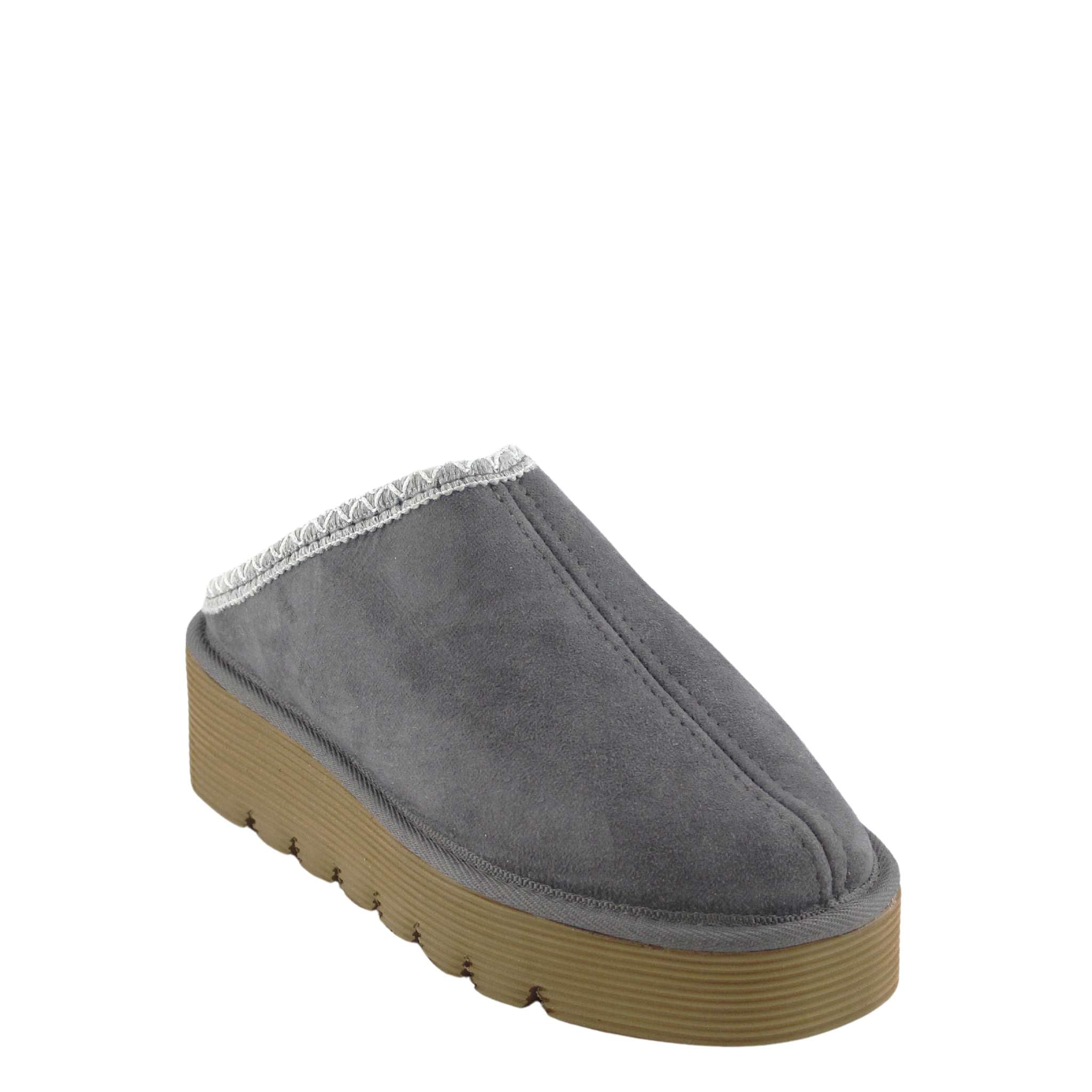 UGG Australia Platform Bobi Tazz Grey Grey Front Twinface Sheepskin Australian Made UGG Boot
