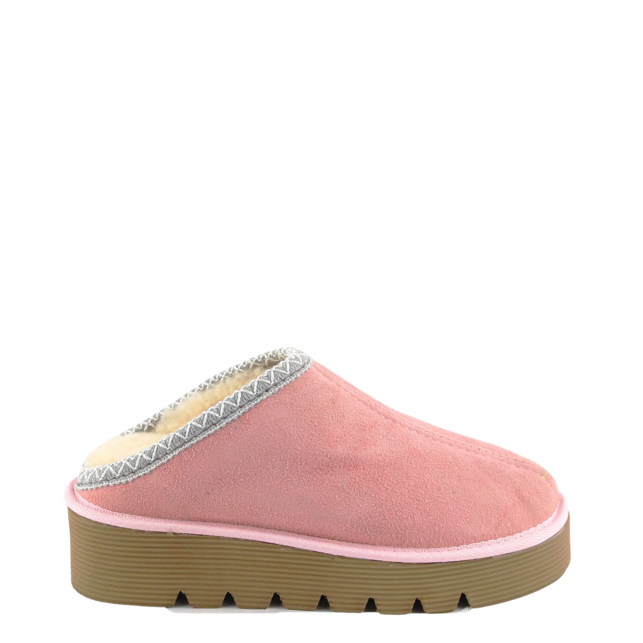 UGG Australia Platform Bobi Tazz Pink Grey Side Twinface Sheepskin Australian Made UGG Boot