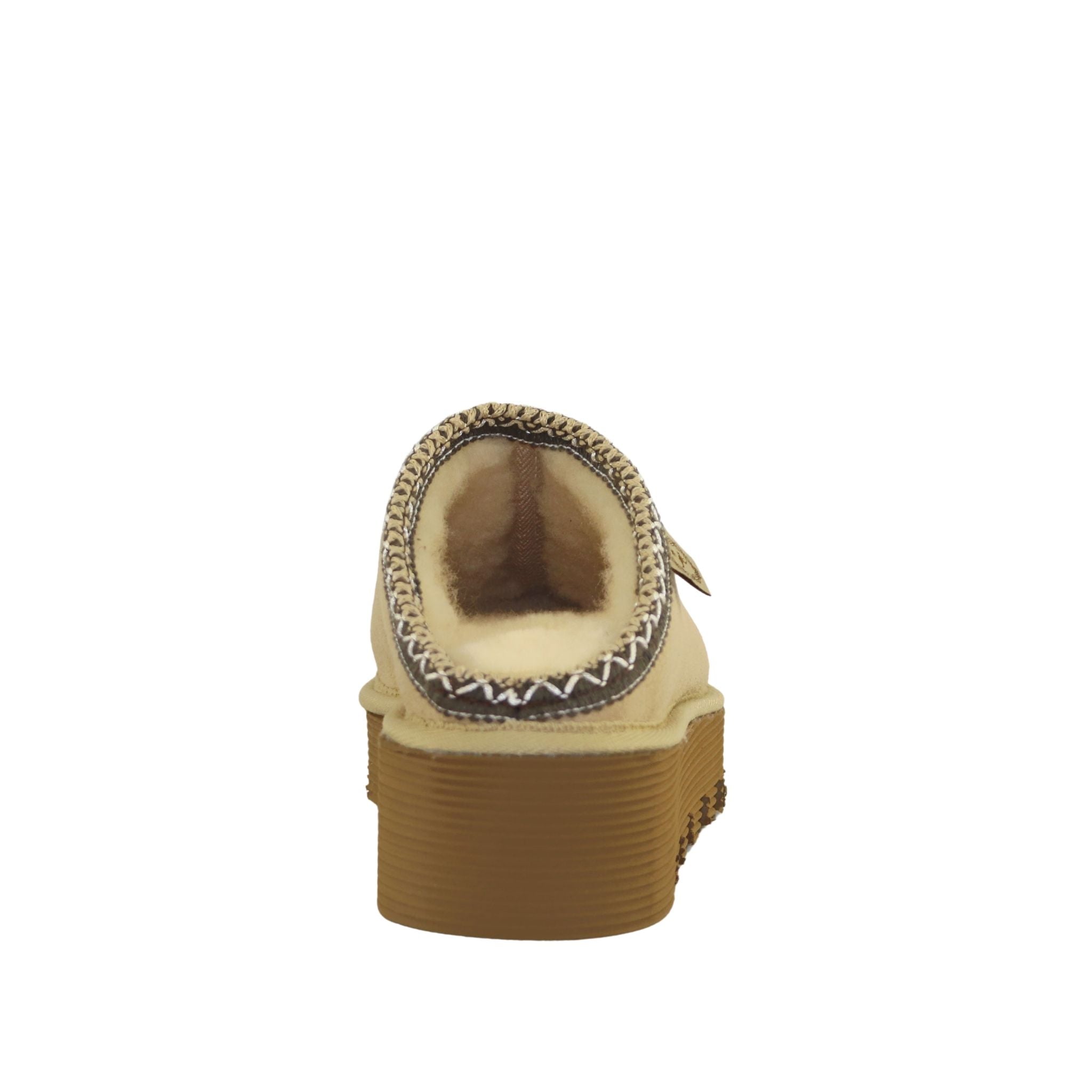 UGG Australia Platform Bobi Tazz Sand Chocolate Back Womens Australian Made Sheepskin UGG Slipper