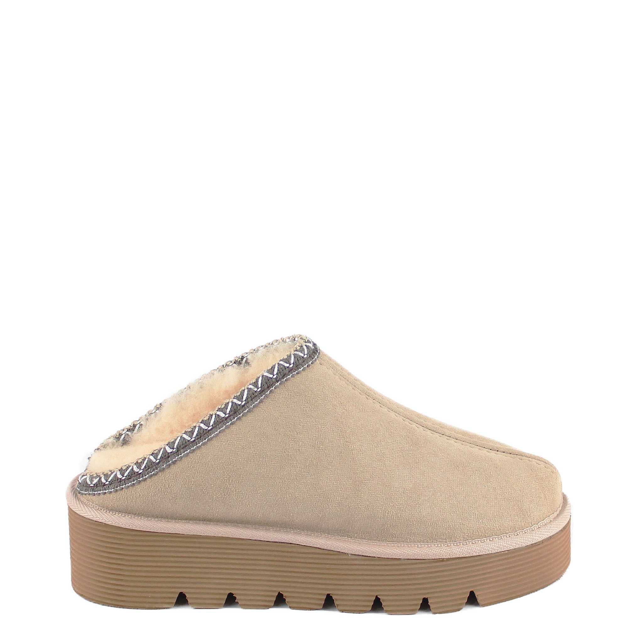 UGG Australia Platform Bobi Tazz Sand Chocolate Side Twinface Sheepskin Australian Made UGG Boot
