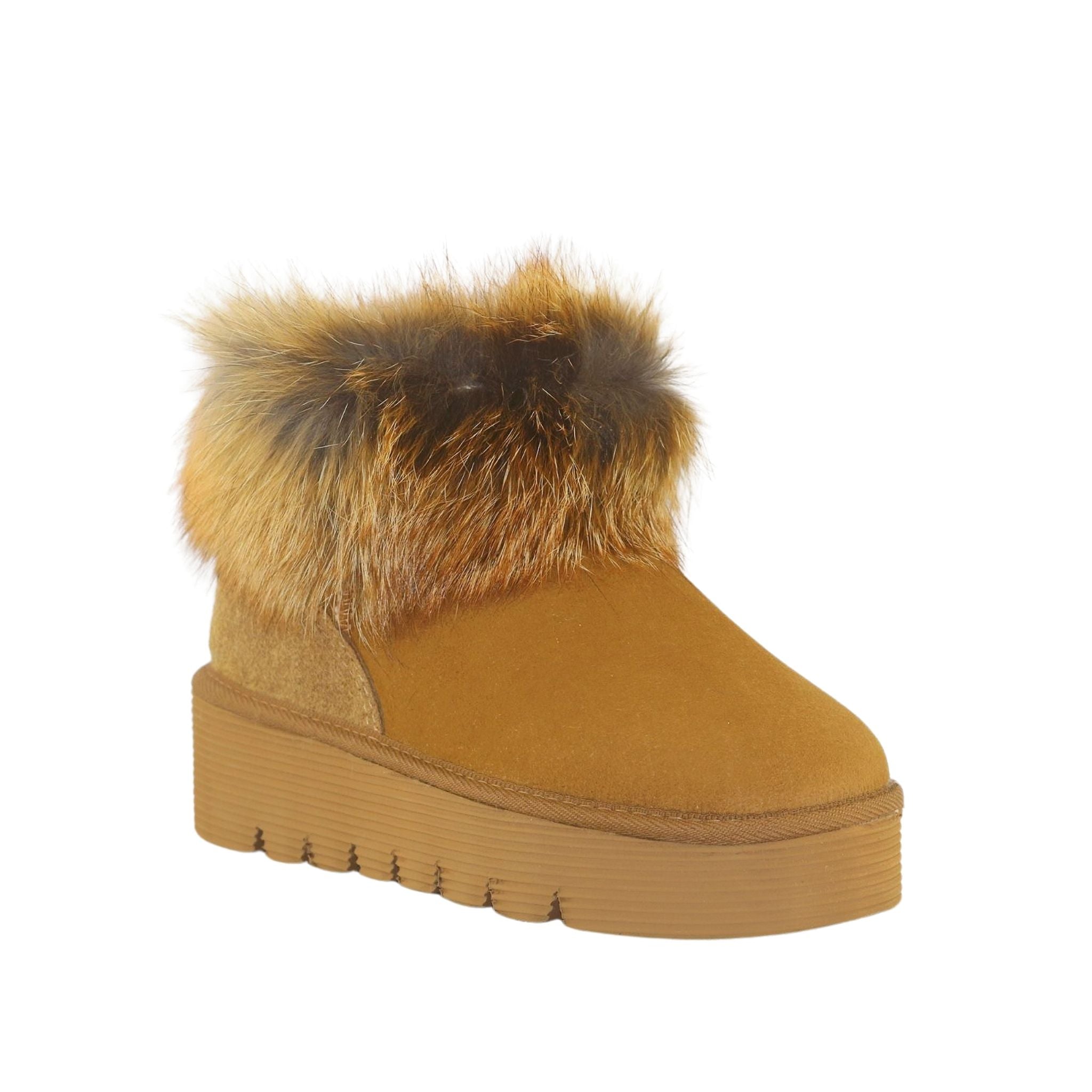 UGG Australia Platform Fox Ultra Chestnut Front 120 Womens Australian Made Sheepskin UGG Boot