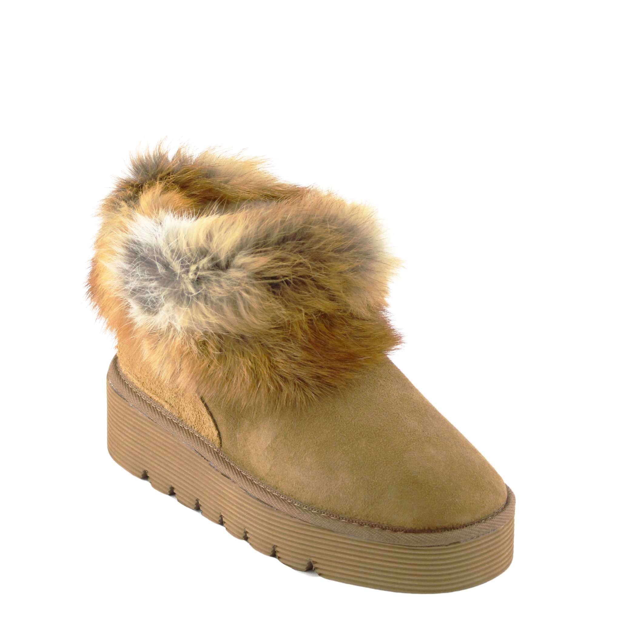 UGG Australia Platform Fox Ultra Chestnut Front Twinface Sheepskin Australian Made UGG Boot