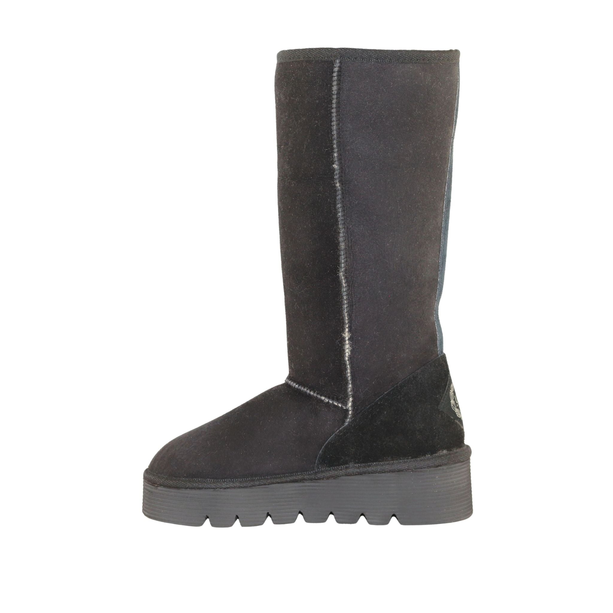 UGG Australia Platform Long Black Side Inner Womens Australian Made Sheepskin UGG Boot