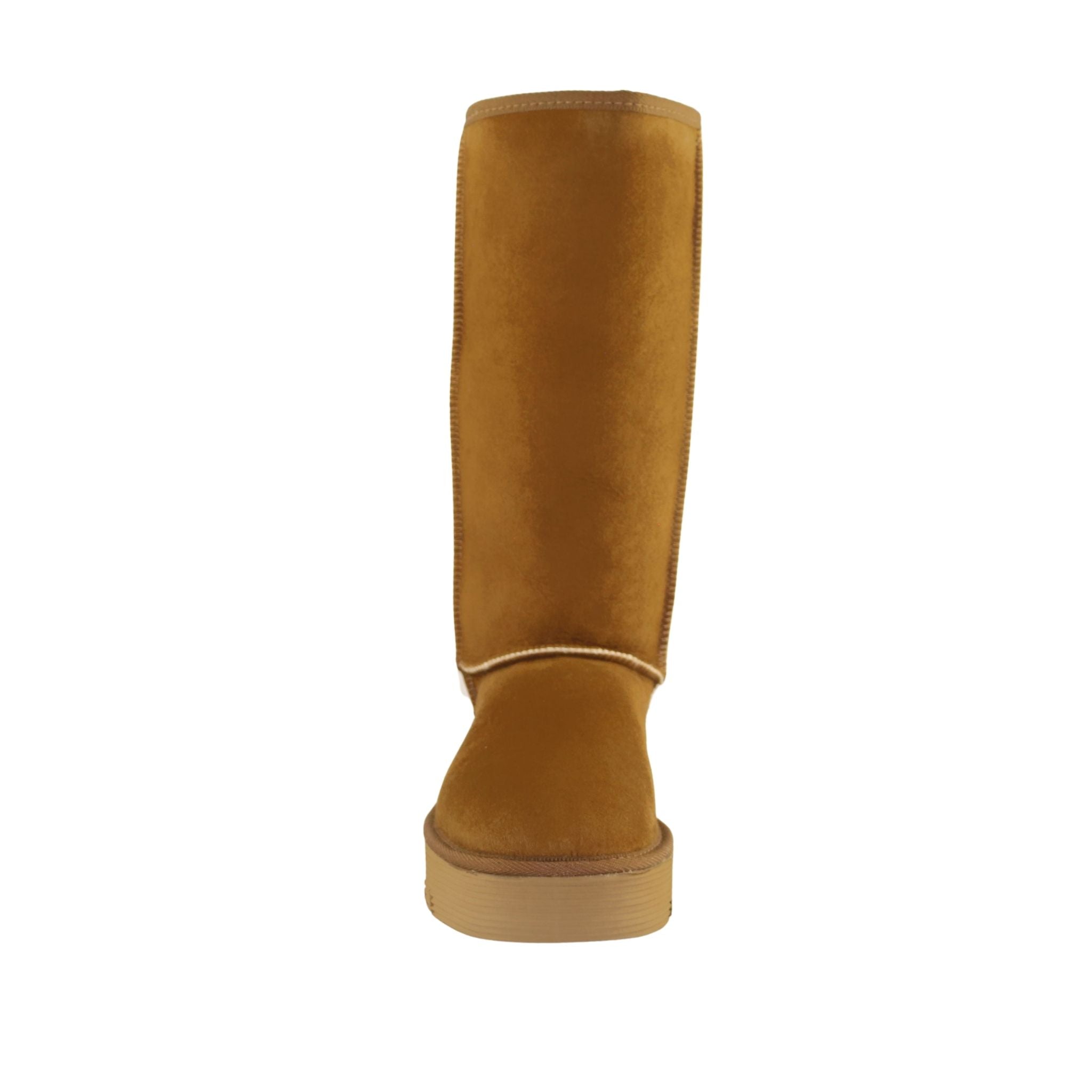 UGG Australia Platform Long Chestnut Front Womens Australian Made Sheepskin UGG Boot