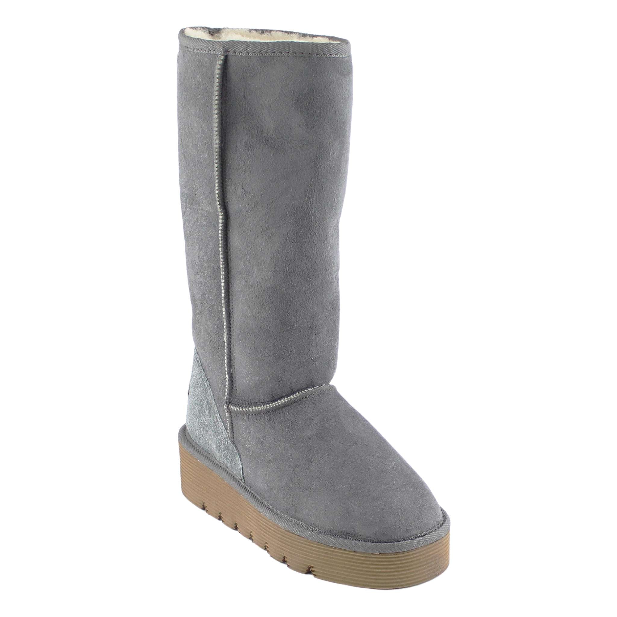 UGG Australia Platform Long Grey Front Twinface Sheepskin Australian Made UGG Boot