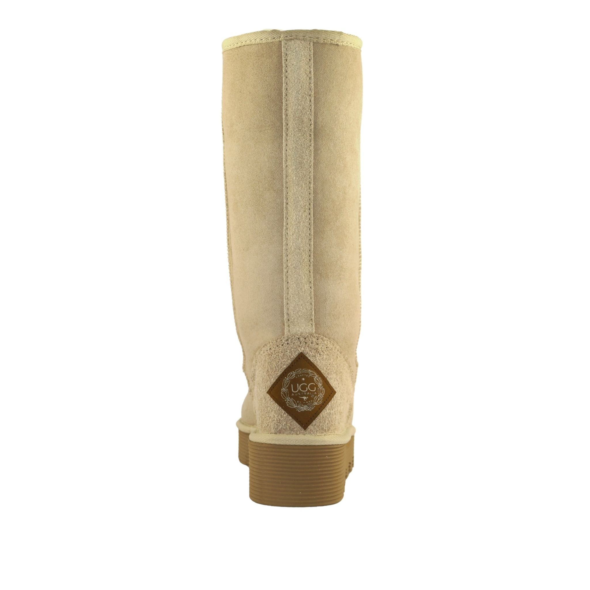 UGG Australia Platform Long Sand Back Womens Australian Made Sheepskin UGG Boot
