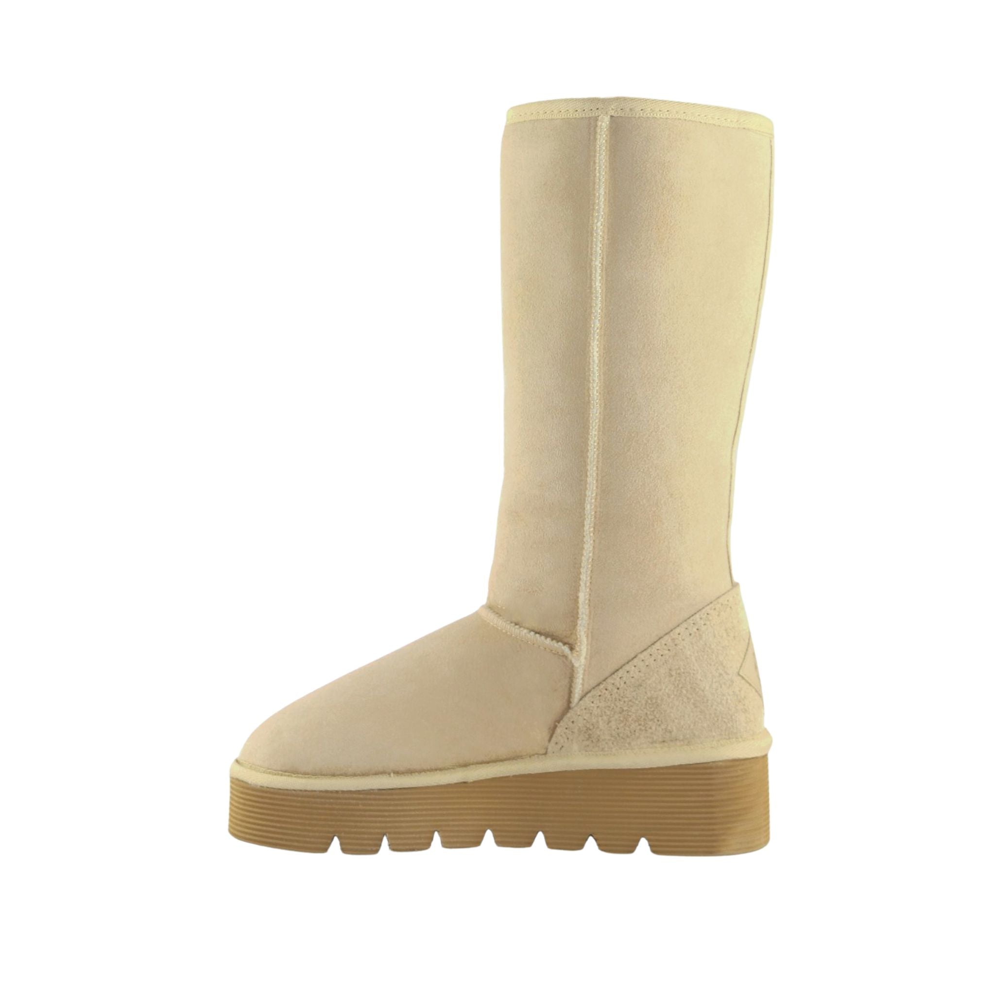 UGG Australia Platform Long Sand Side Inner Womens Australian Made Sheepskin UGG Boot