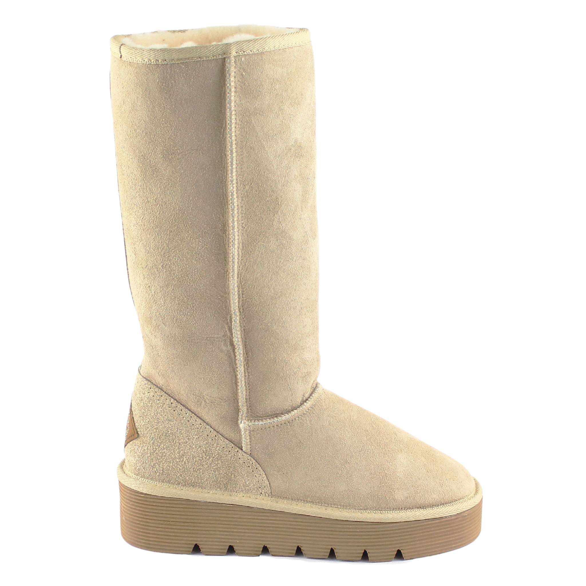 UGG Australia Platform Long Sand Side Twinface Sheepskin Australian Made UGG Boot