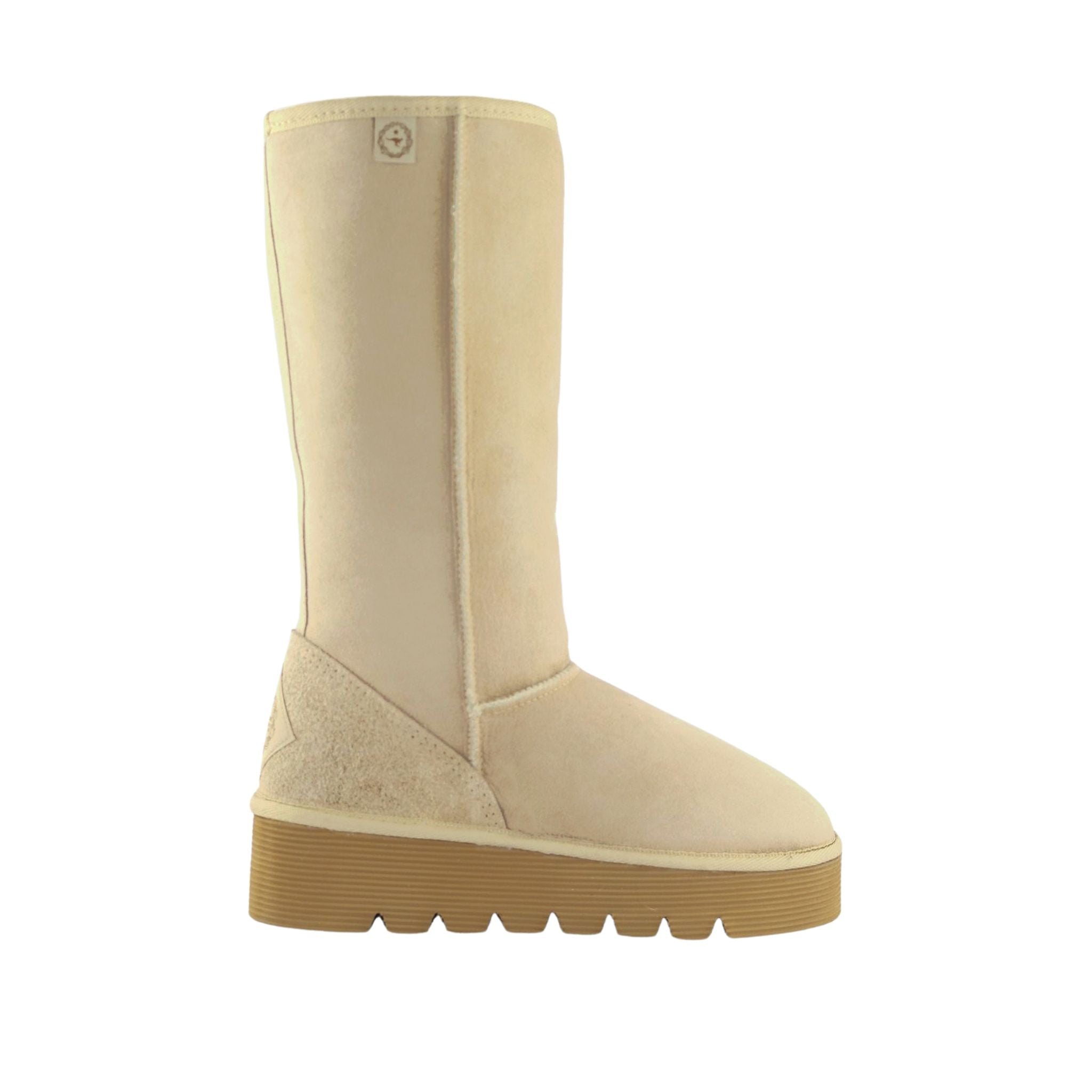 UGG Australia Platform Long Sand Side Womens Australian Made Sheepskin UGG Boot