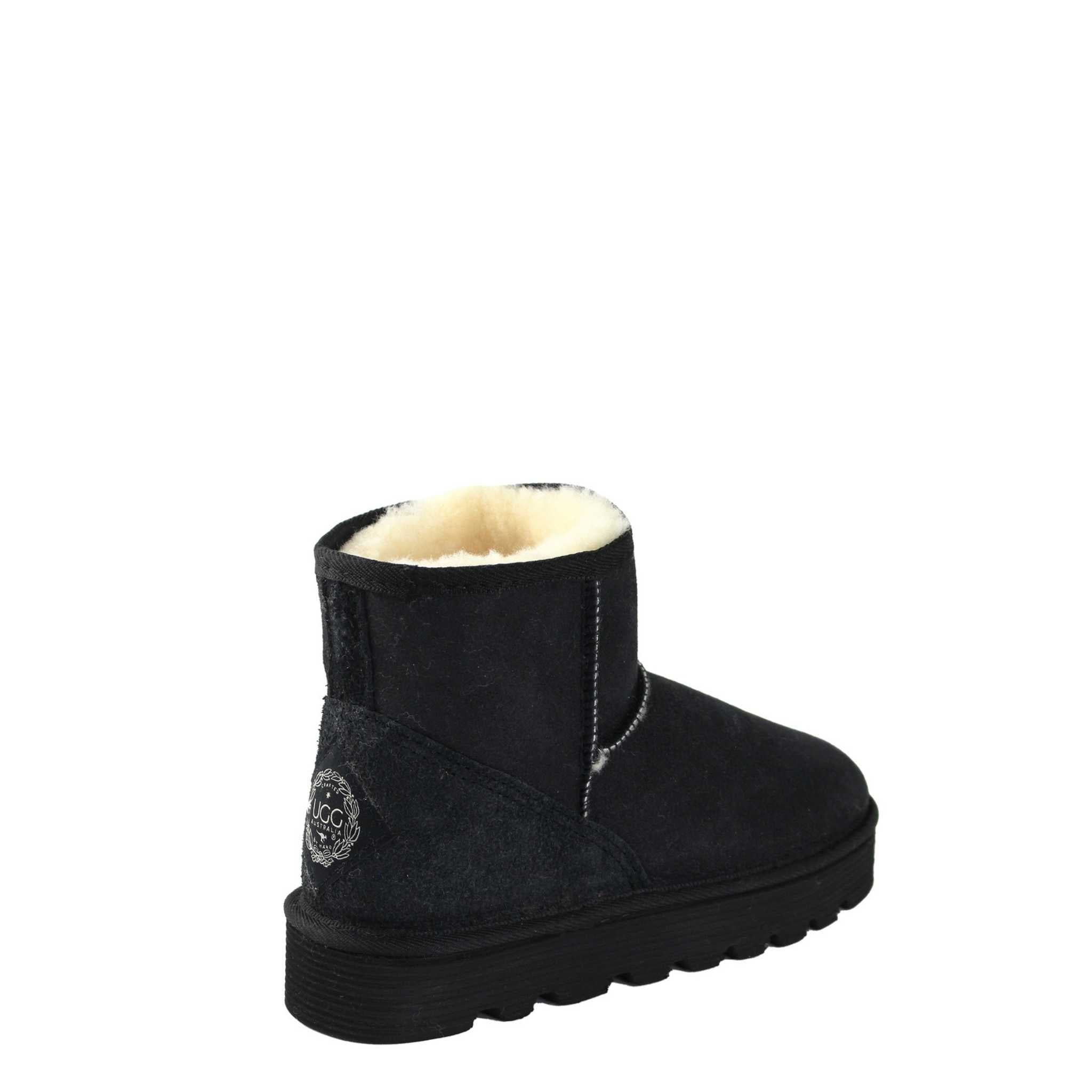 UGG Australia Platform Mini Black Back Twinface Sheepskin Australian Made UGG Boot