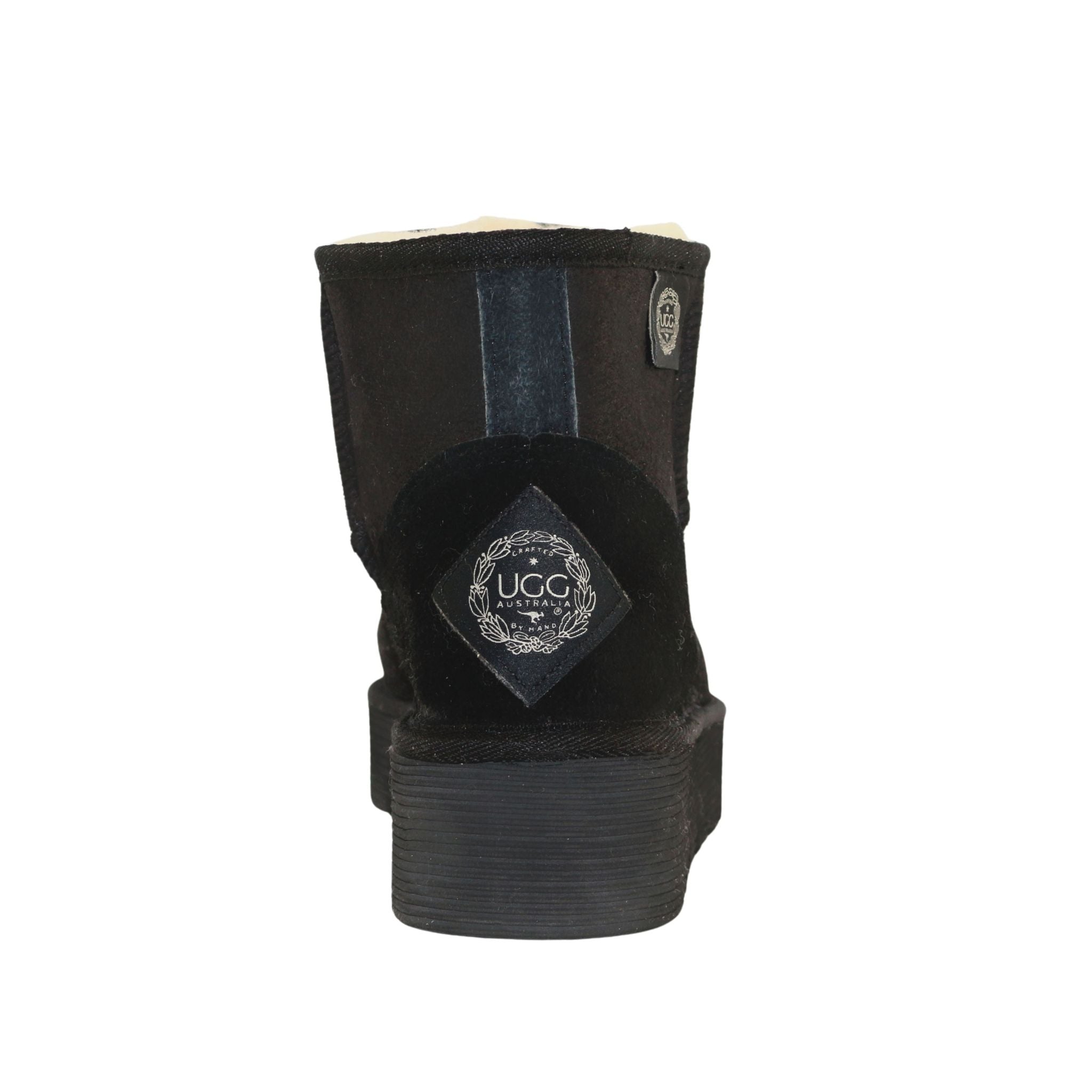 UGG Australia Platform Mini Black Back Womens Australian Made Sheepskin UGG Boot