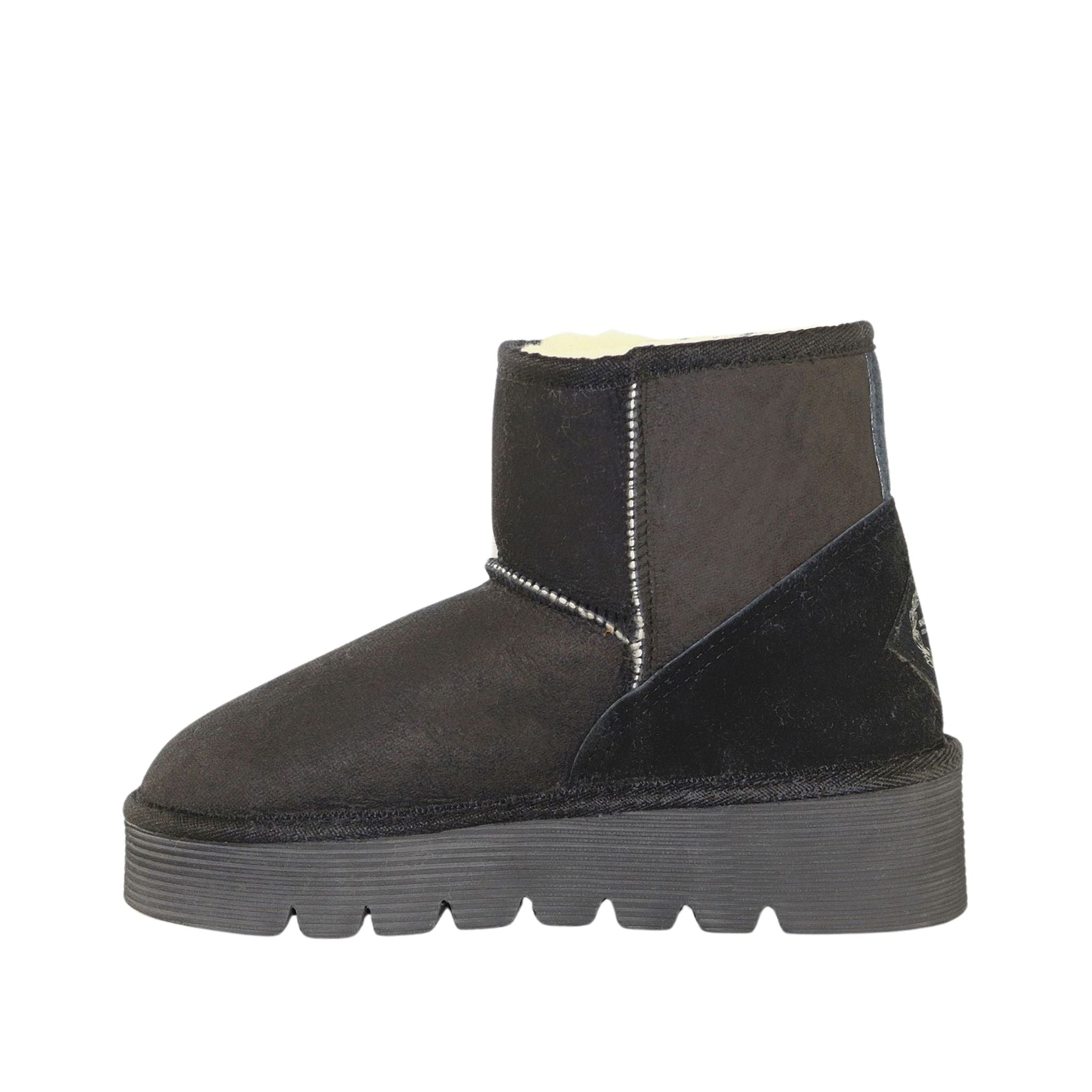 UGG Australia Platform Mini Black Side Inner Womens Australian Made Sheepskin UGG Boot