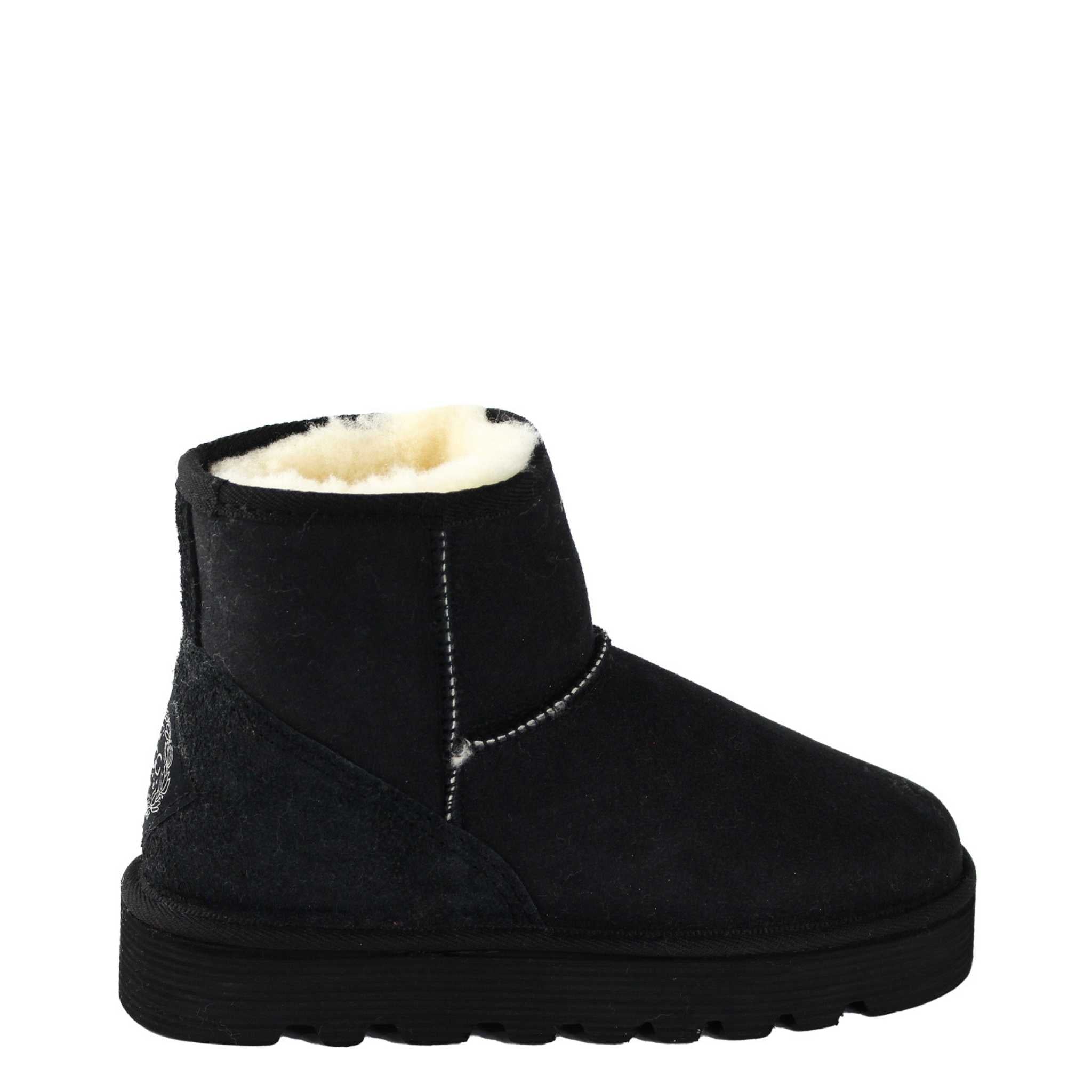 UGG Australia Platform Mini Black Side Twinface Sheepskin Australian Made UGG Boot