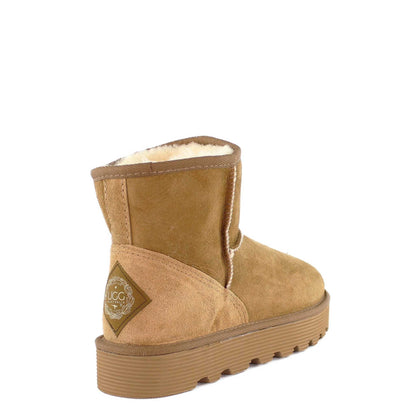 UGG Australia Platform Mini Chestnut Back Twinface Sheepskin Australian Made UGG Boot