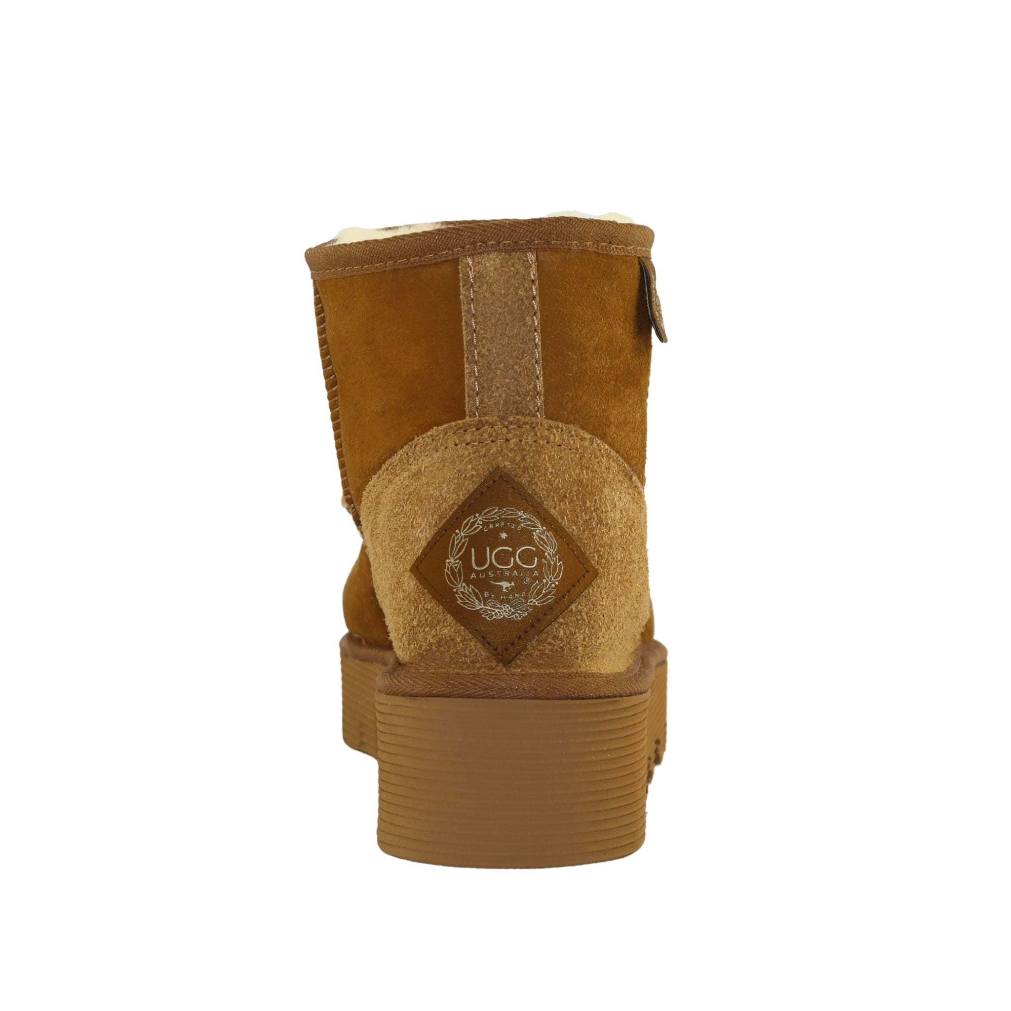 UGG Australia Platform Mini Chestnut Back Womens Australian Made Sheepskin UGG Boot