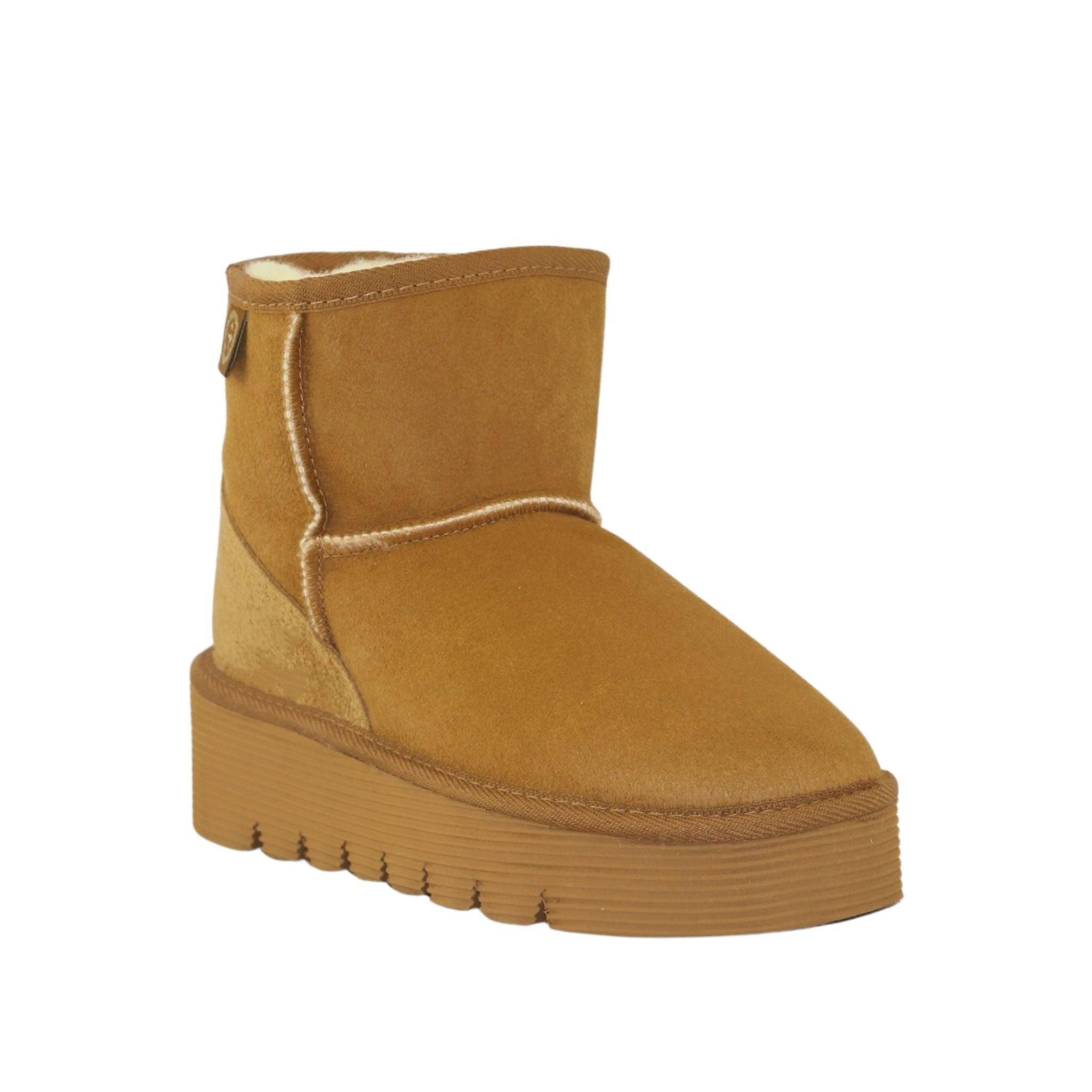 UGG Australia Platform Mini Chestnut Front 120 Womens Australian Made Sheepskin UGG Boot