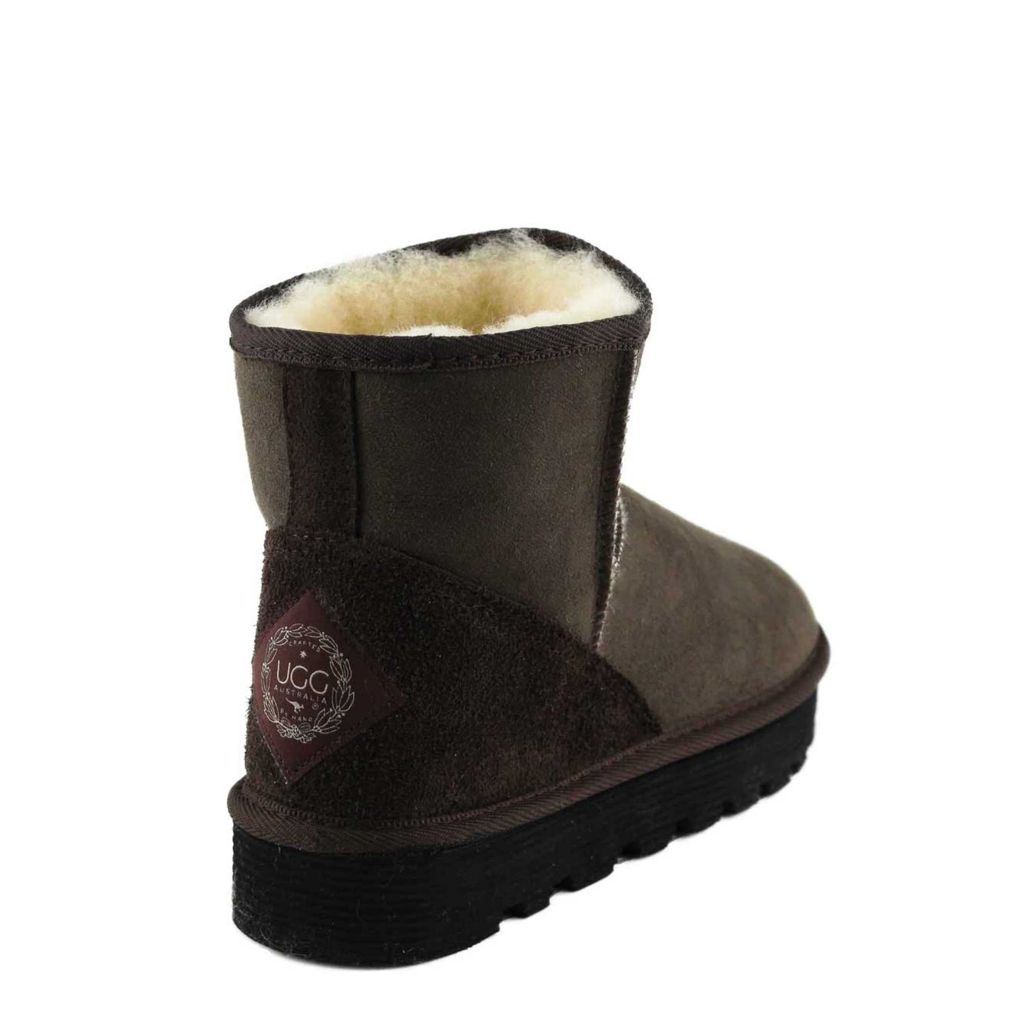 UGG Australia Platform Mini Chocolate Back Twinface Sheepskin Australian Made UGG Boot