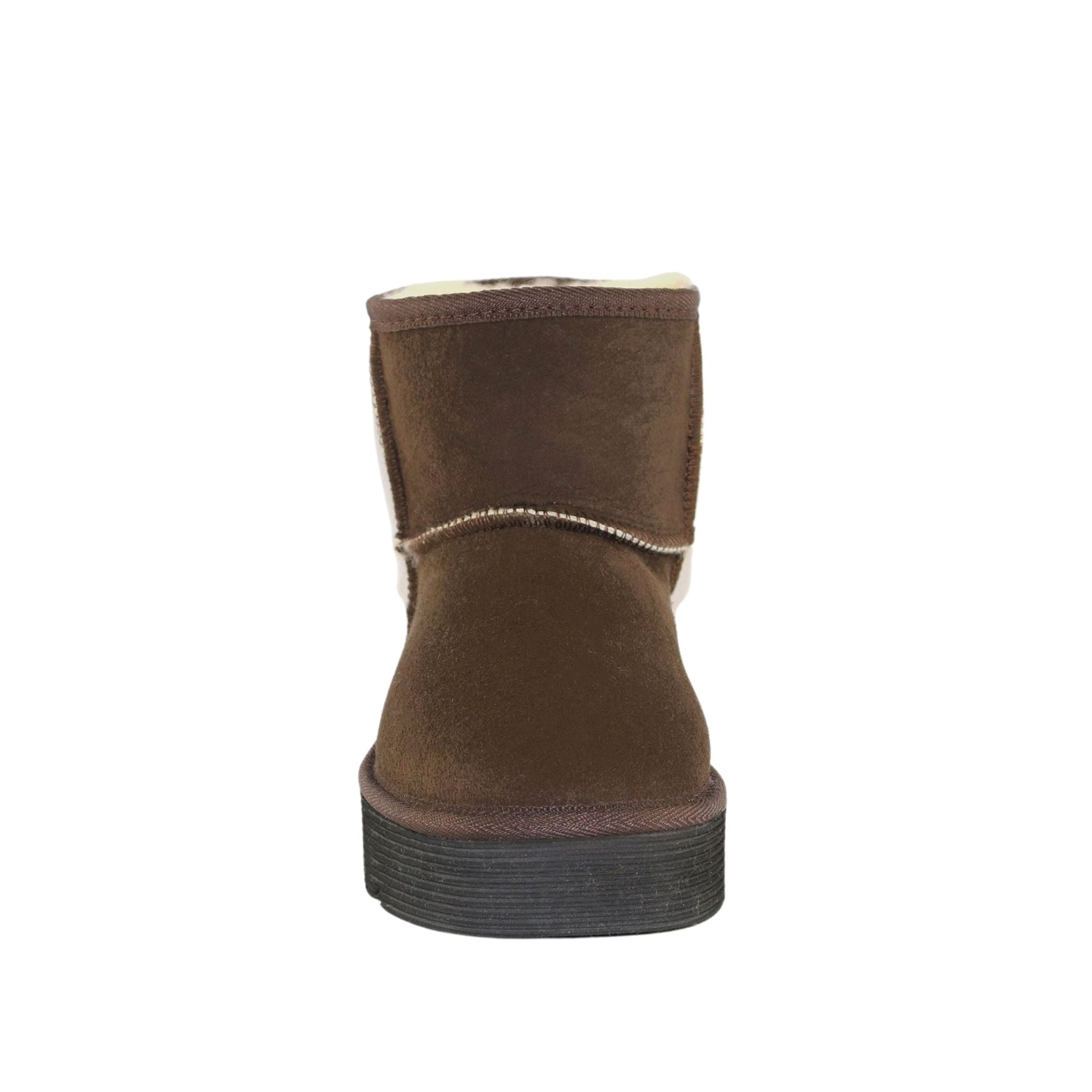 UGG Australia Platform Mini Chocolate Front Womens Australian Made Sheepskin UGG Boot