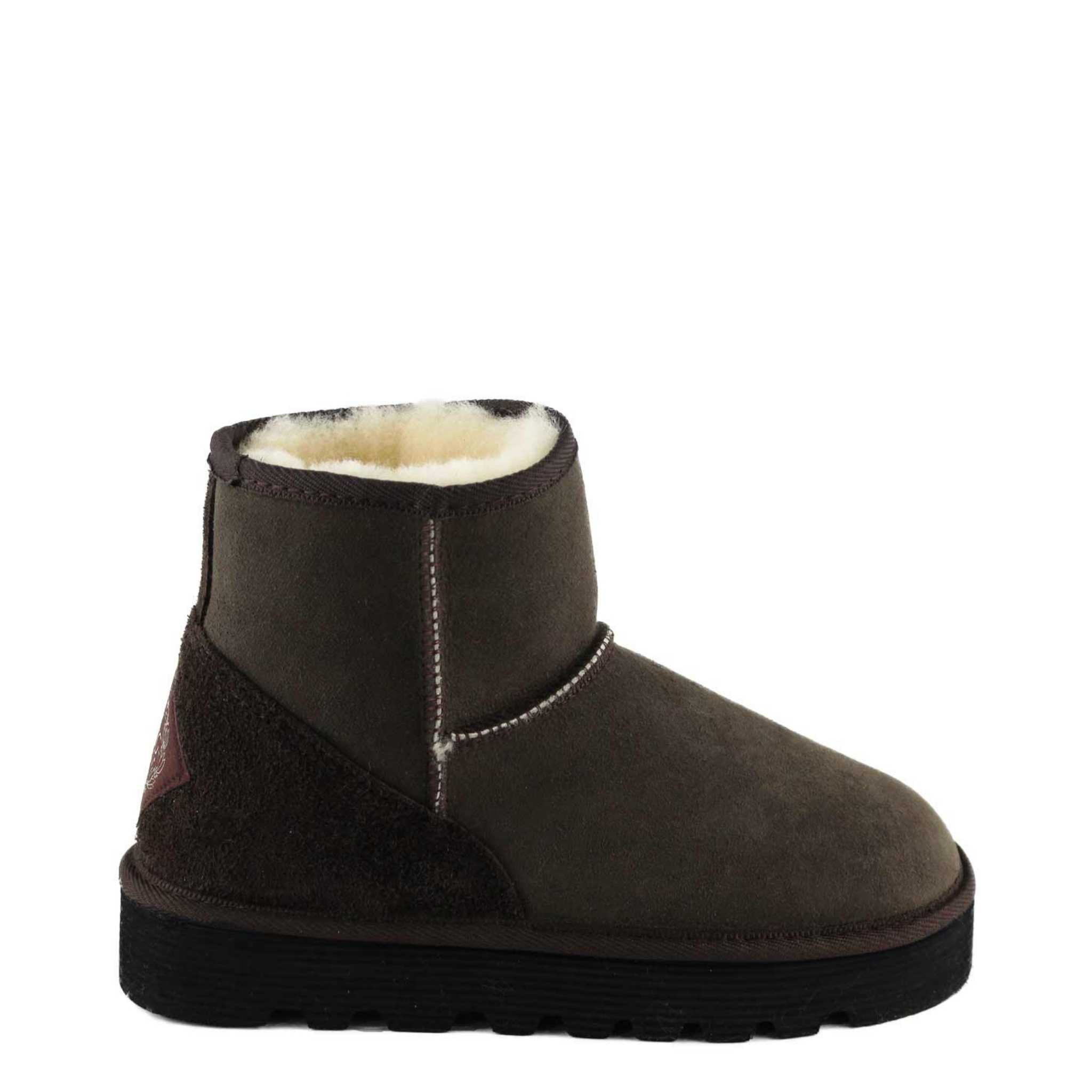 UGG Australia Platform Mini Chocolate Side Twinface Sheepskin Australian Made UGG Boot