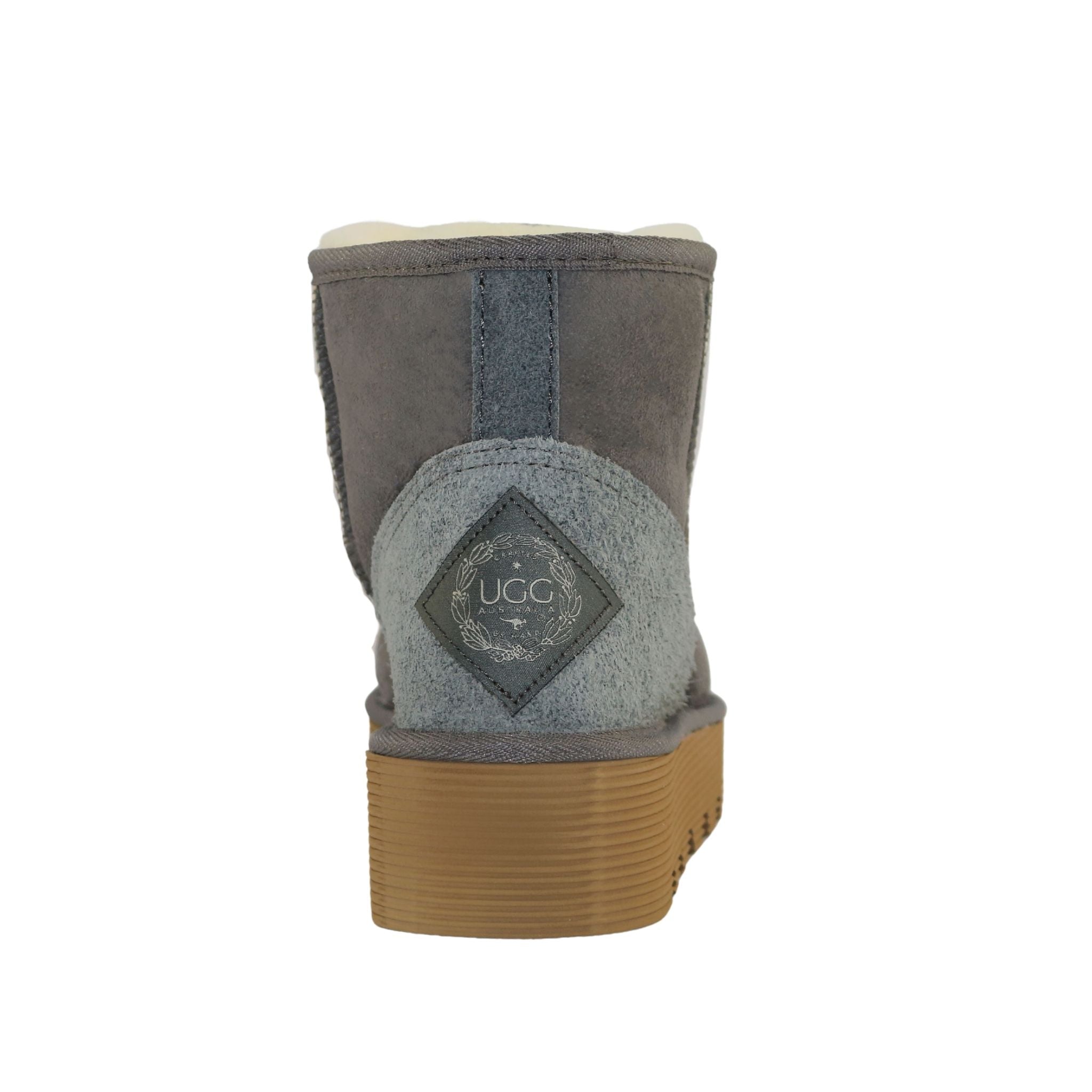 UGG Australia Platform Mini Grey Back Womens Australian Made Sheepskin UGG Boot