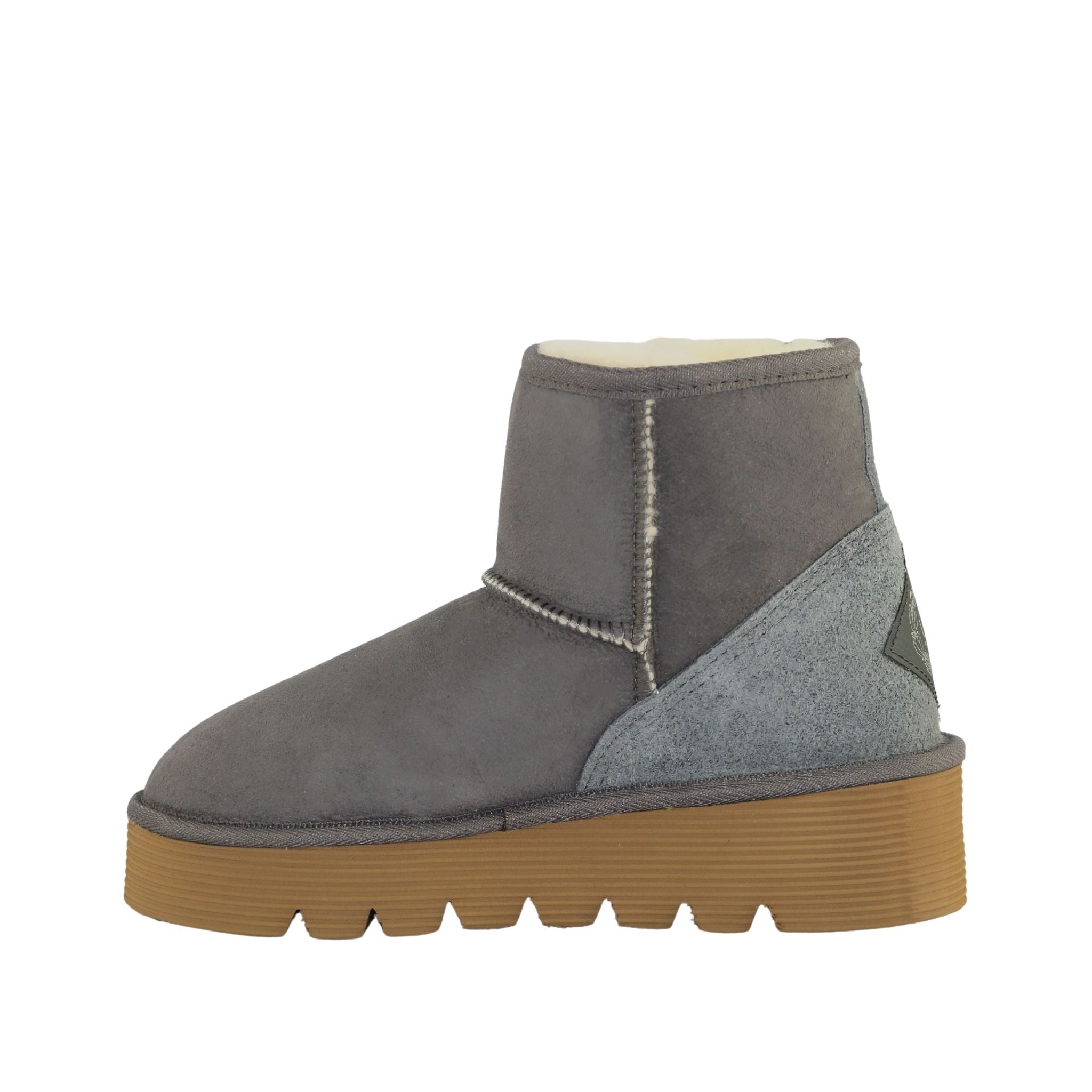 UGG Australia Platform Mini Grey Side Inner Womens Australian Made Sheepskin UGG Boot