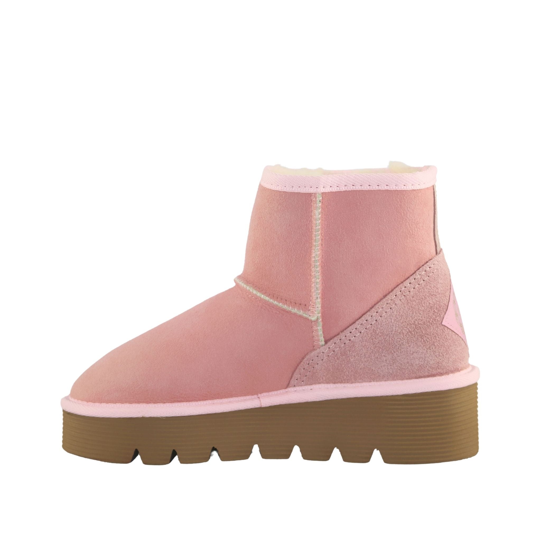 UGG Australia Platform Mini Pink Side Inner Womens Australian Made Sheepskin UGG Boot
