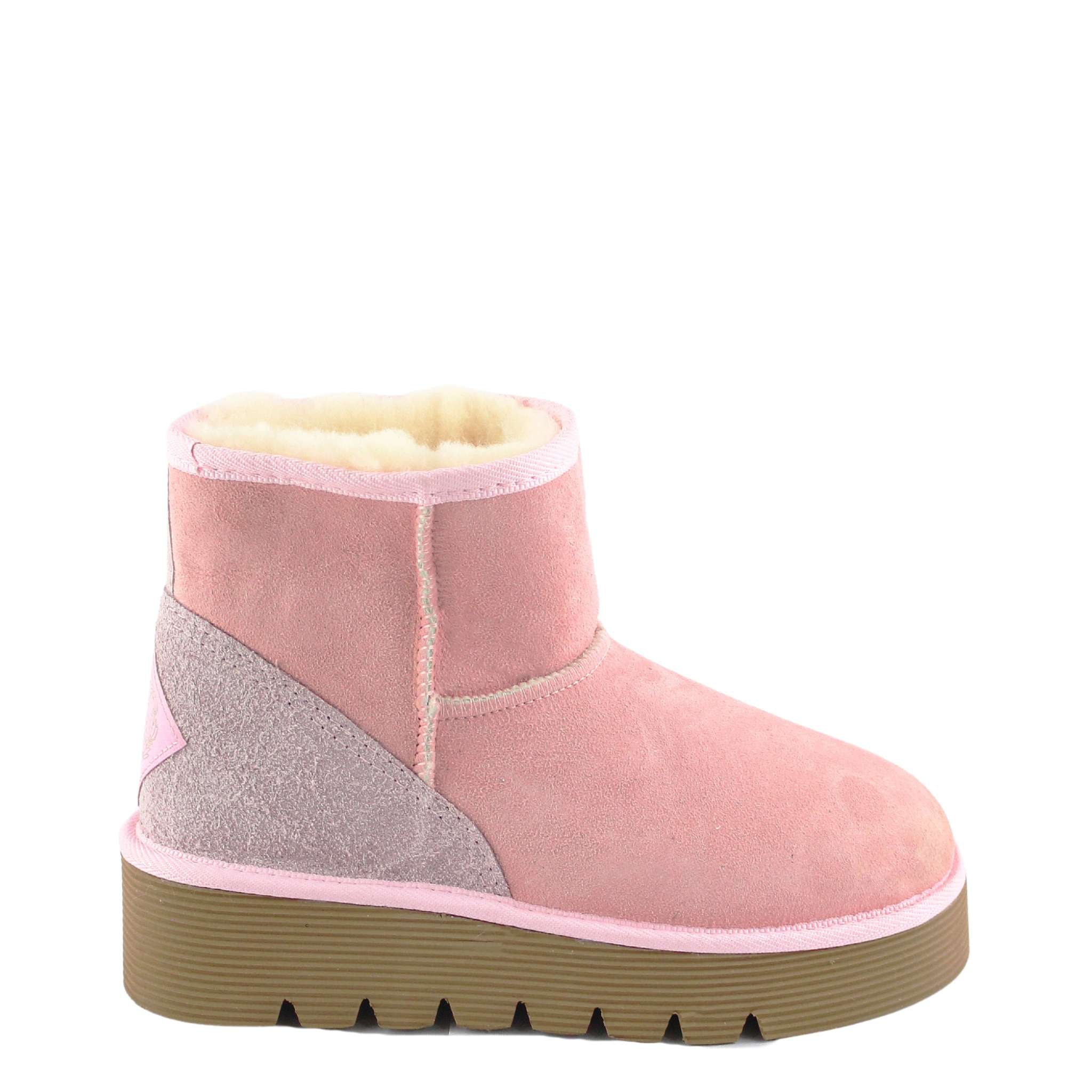UGG Australia Platform Mini Pink Side Twinface Sheepskin Australian Made UGG Boot