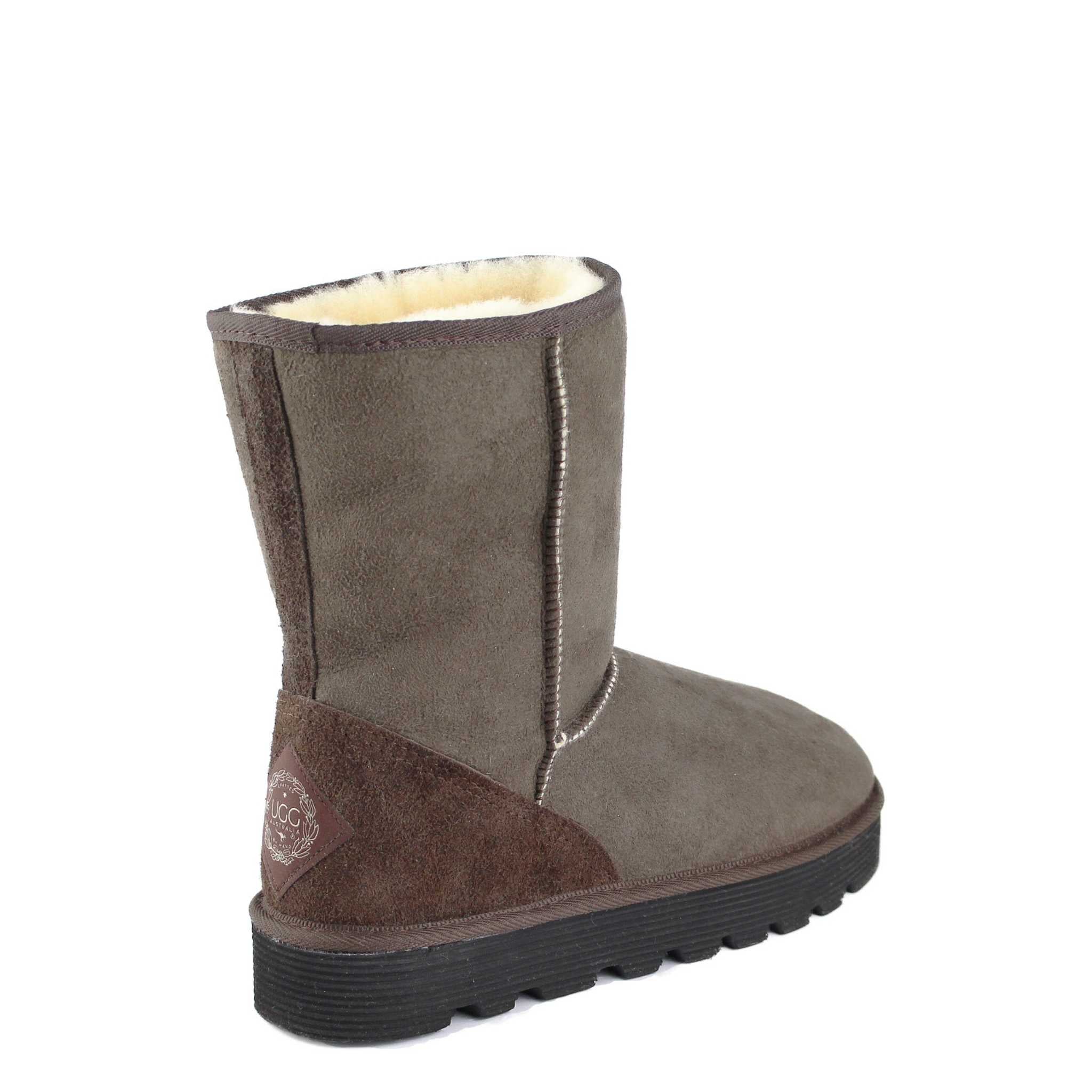 UGG Australia Platform Short Chocolate Back Twinface Sheepskin Australian Made UGG Boot