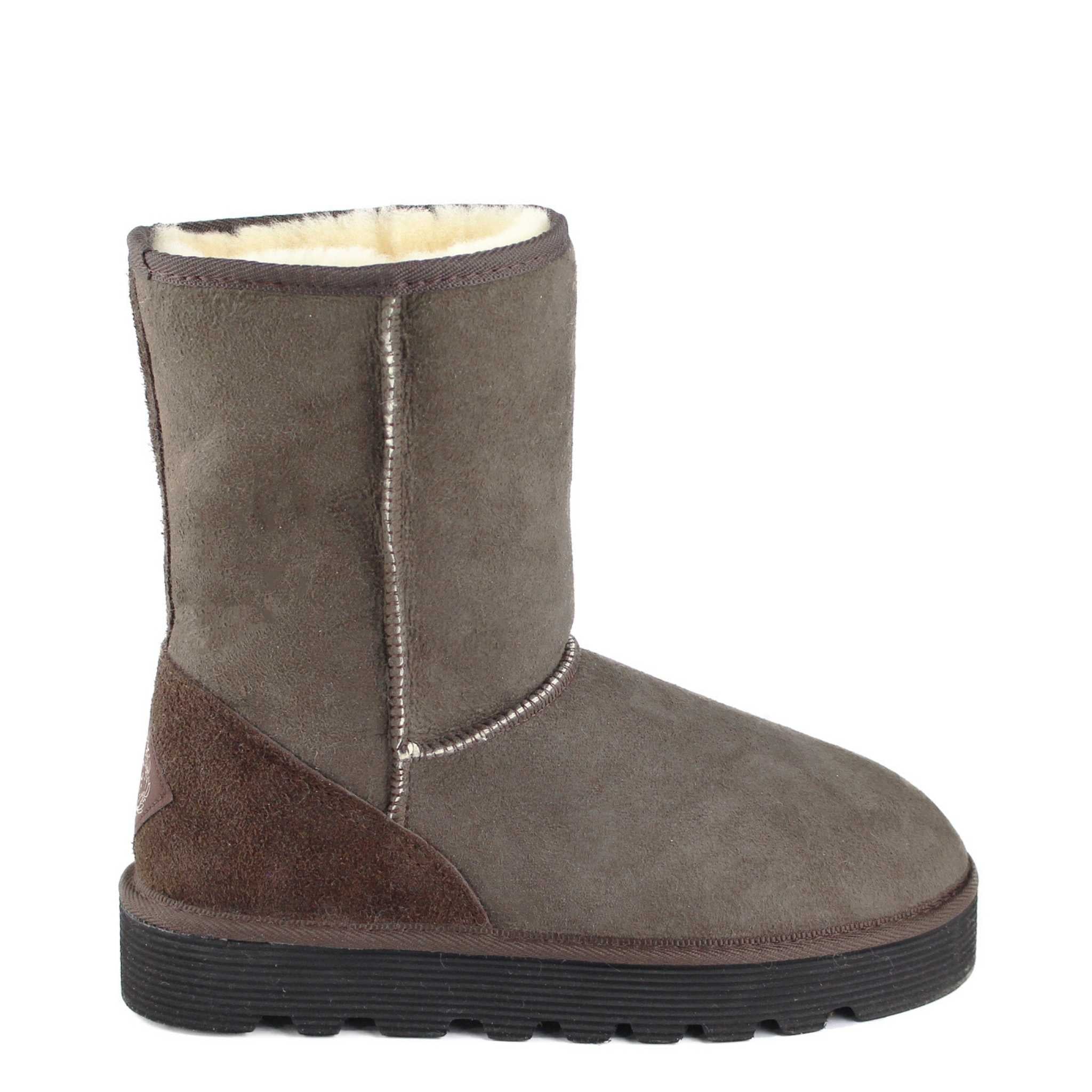 UGG Australia Platform Short Chocolate Side Twinface Sheepskin Australian Made UGG Boot