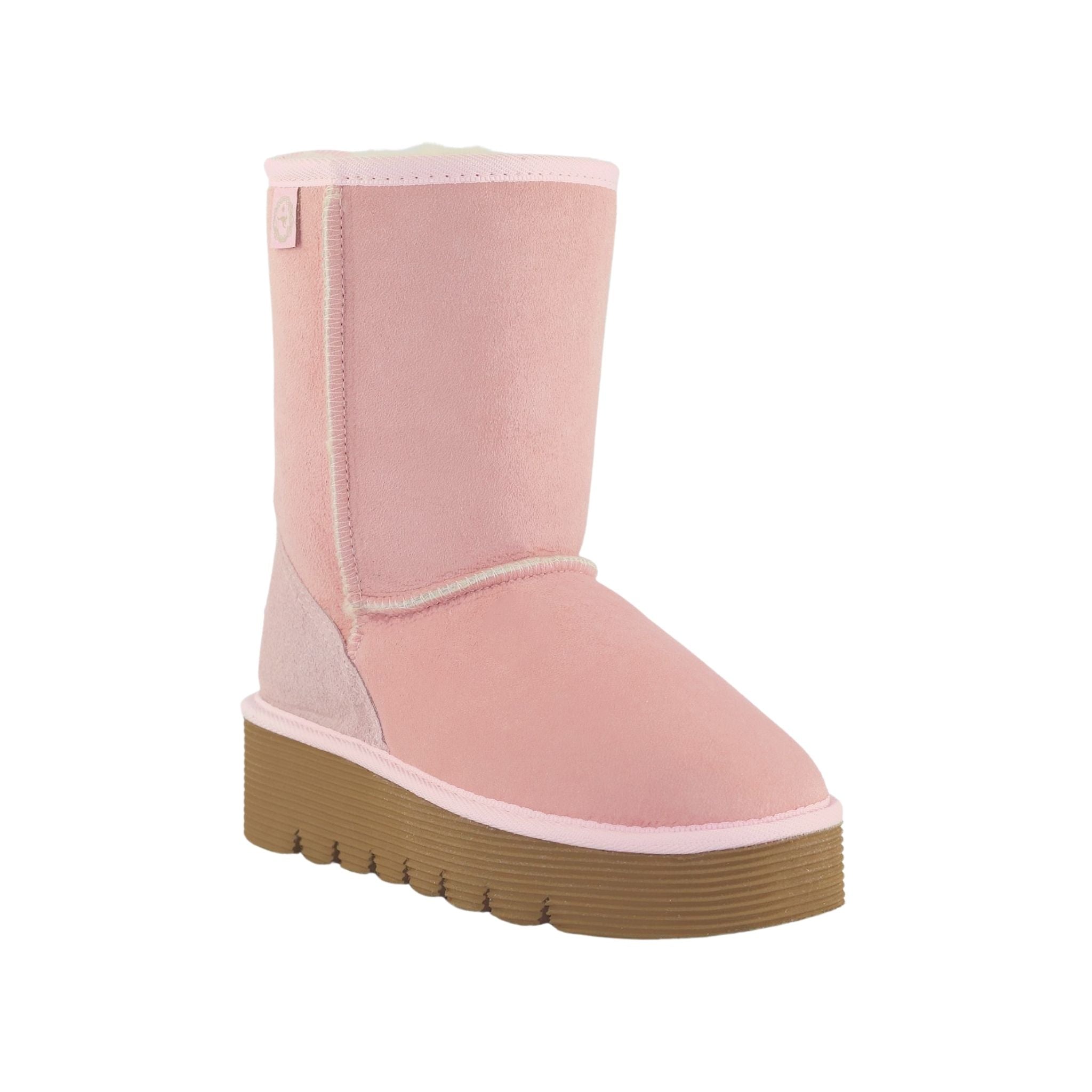 UGG Australia Platform Short Pink Front 120 Womens Australian Made Sheepskin UGG Boot