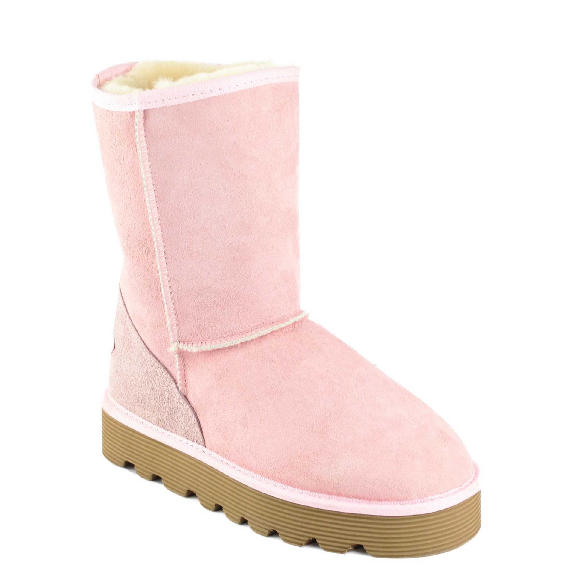 UGG Australia Platform Short Pink Front Twinface Sheepskin Australian Made UGG Boot