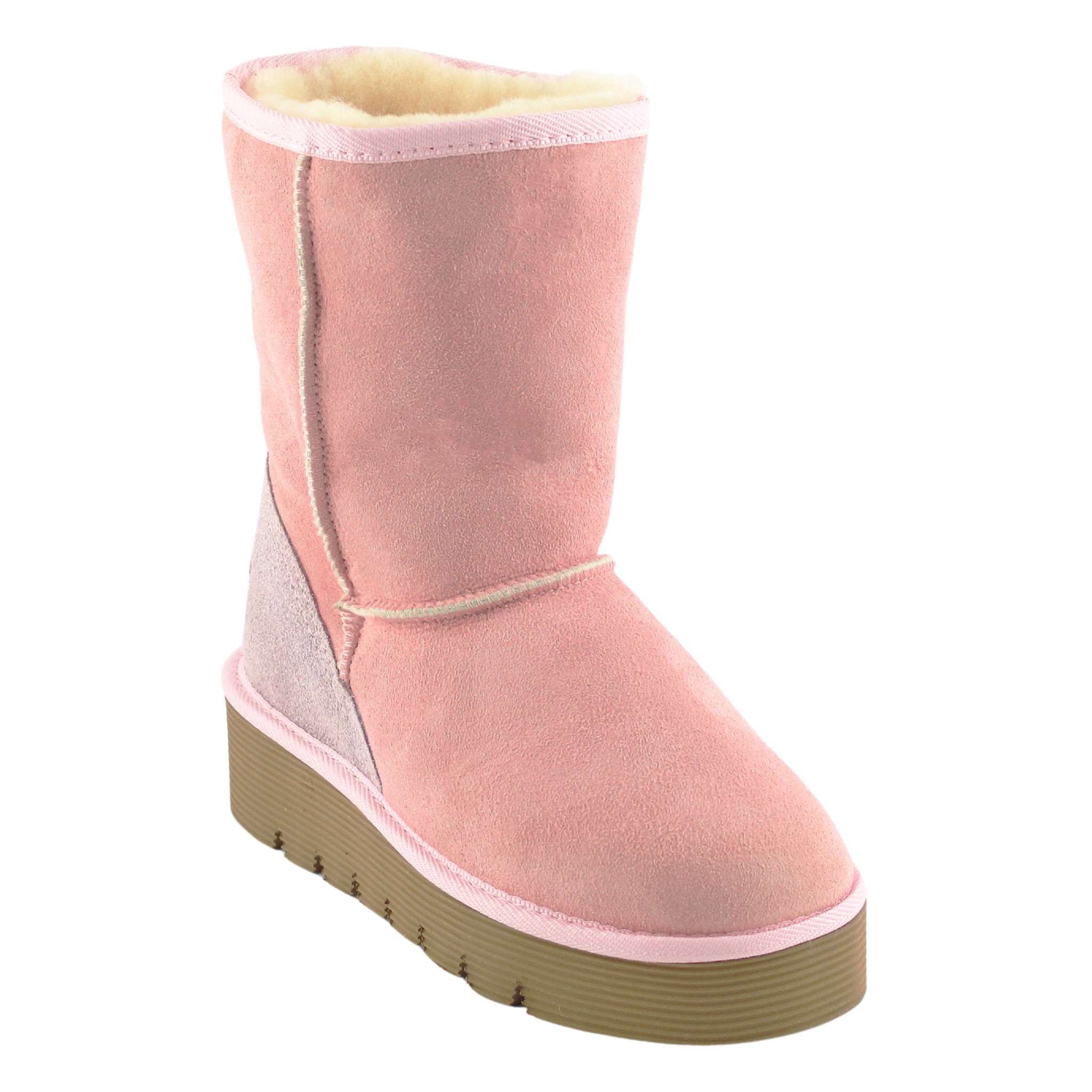 UGG Australia Platform Short Pink Front Twinface Sheepskin Australian Made UGG Boot