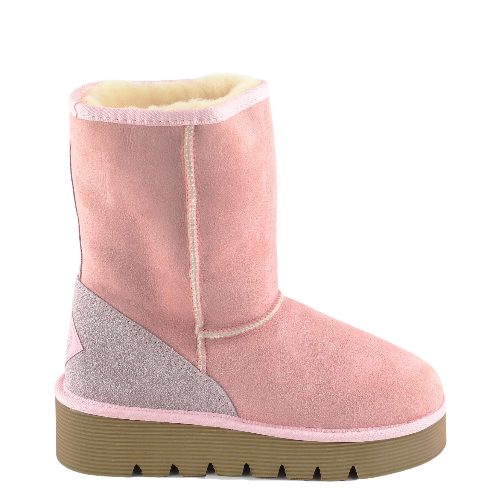 UGG Australia Platform Short Pink Side Twinface Sheepskin Australian Made UGG Boot