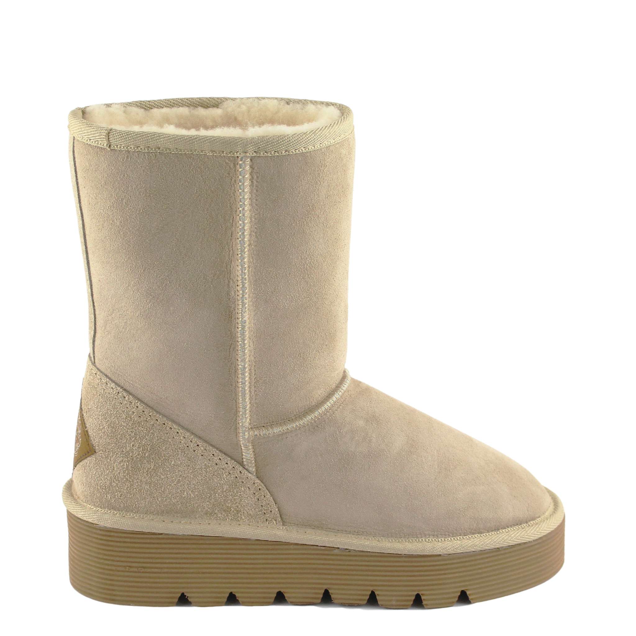 UGG Australia Platform Short Sand Side Twinface Sheepskin Australian Made UGG Boot