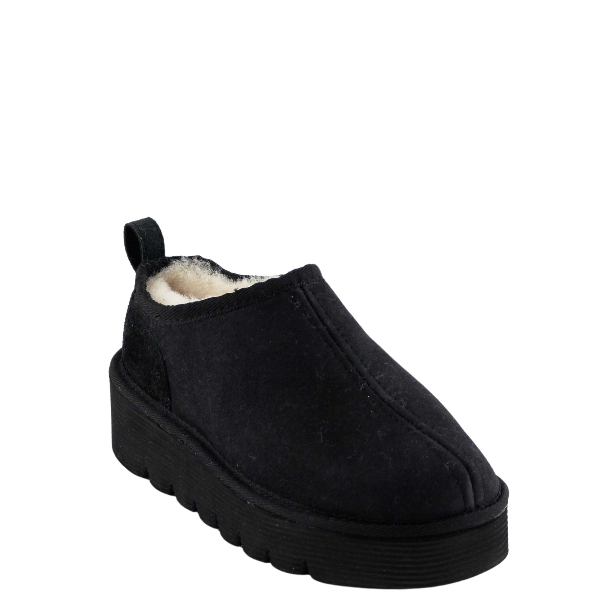 UGG Australia Platform Tasman Black Front Twinface Sheepskin Australian Made UGG Boot