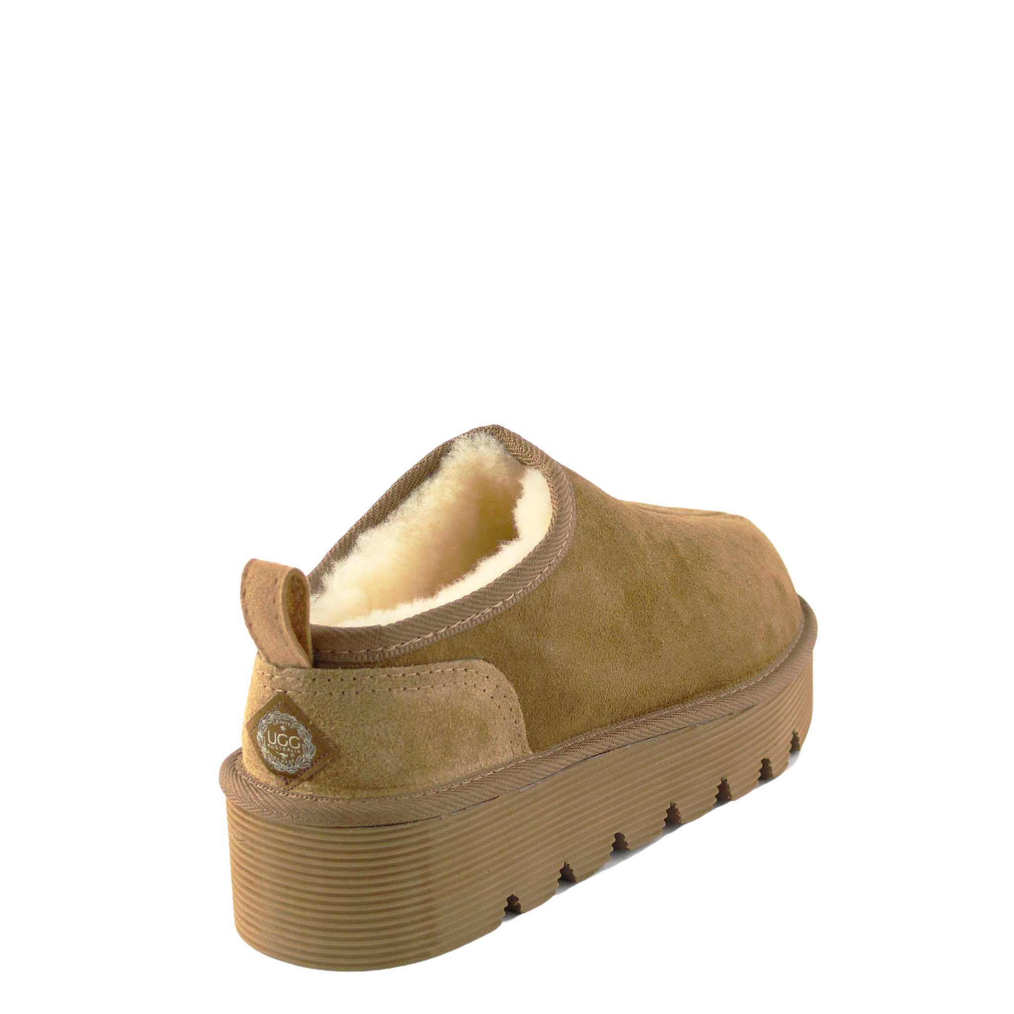 UGG Australia Platform Tasman Chestnut Back Twinface Sheepskin Australian Made UGG Boot