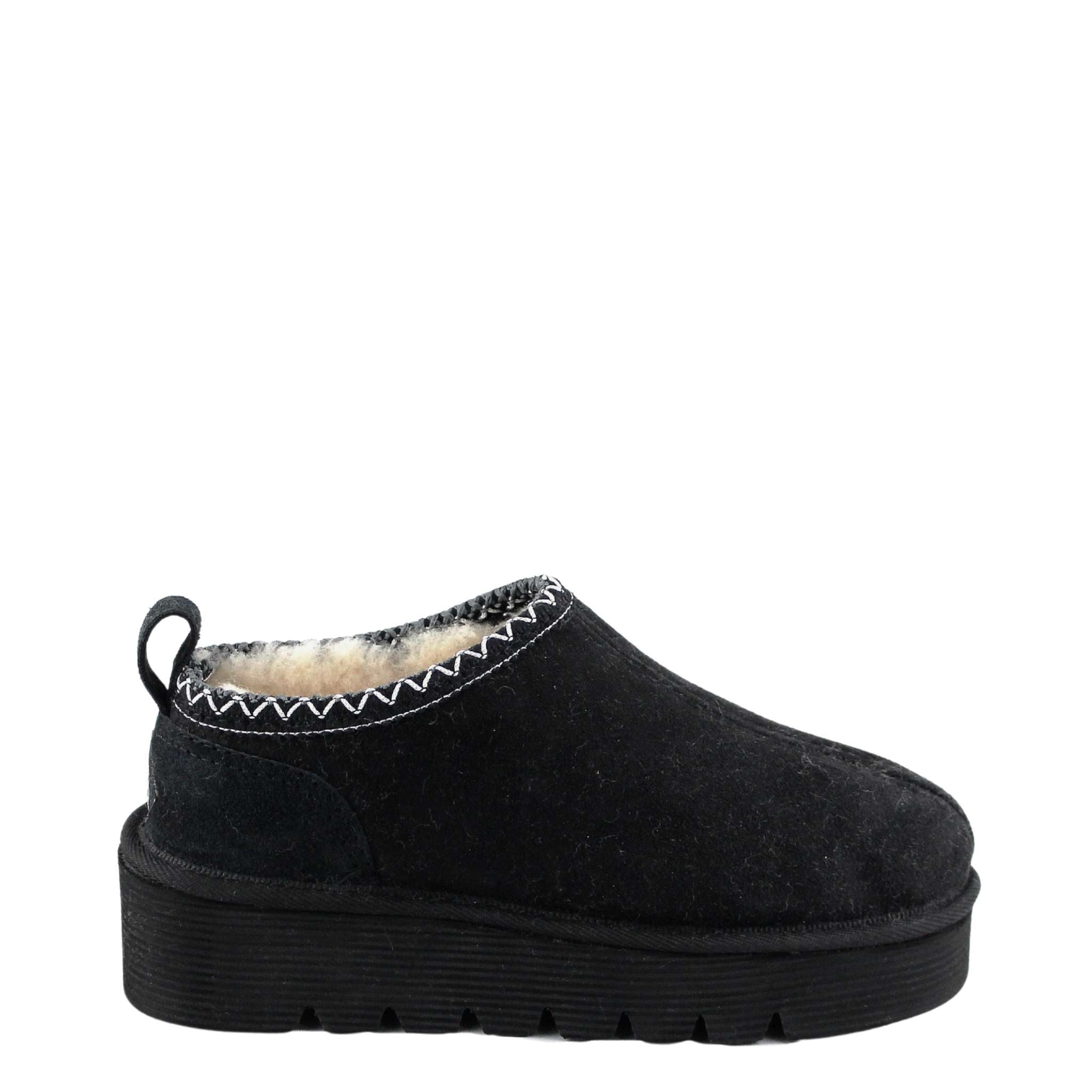 UGG Australia Platform Tasman Tazz Black Black Side Twinface Sheepskin Australian Made UGG Boot