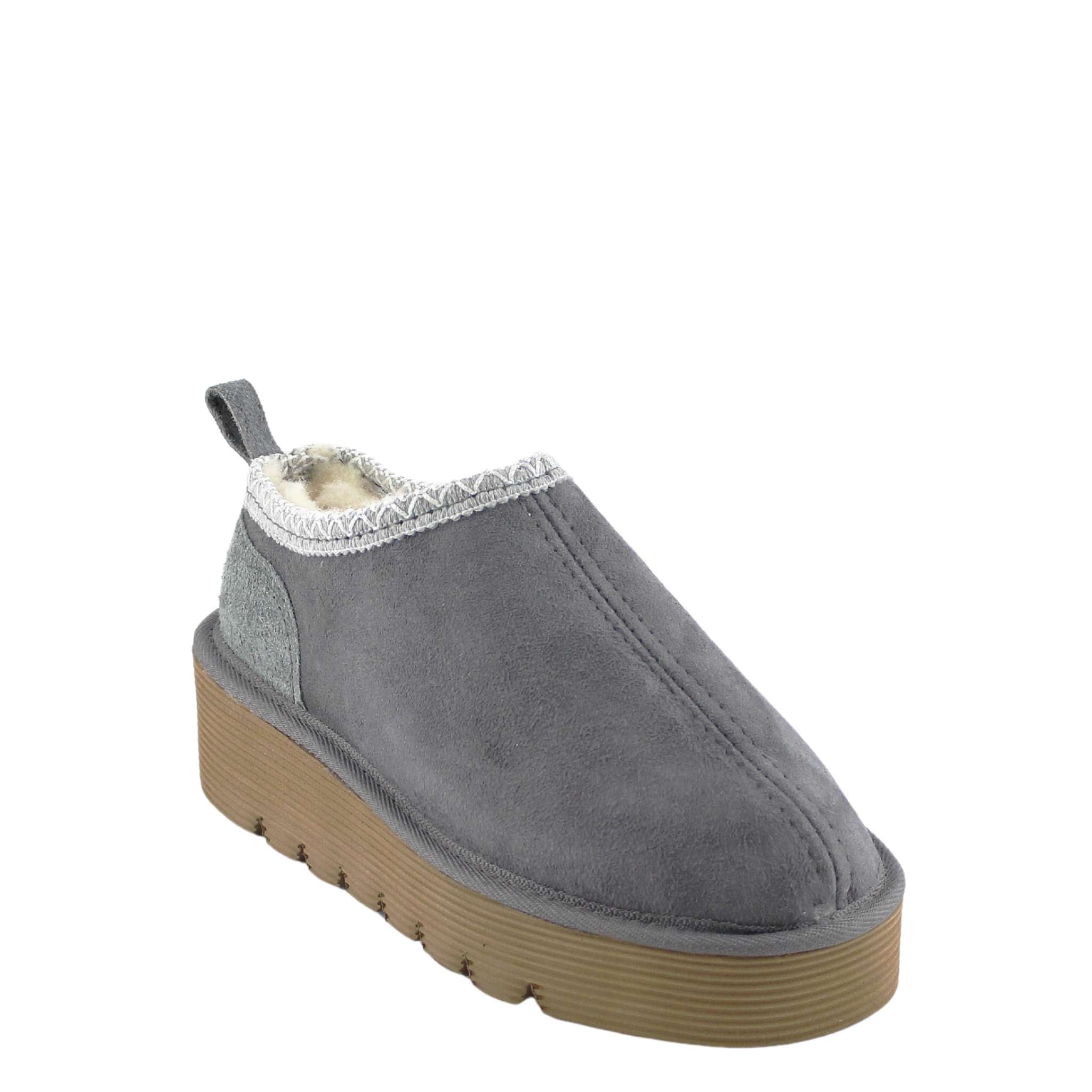 UGG Australia Platform Tasman Tazz Grey Grey Front Twinface Sheepskin Australian Made UGG Boot