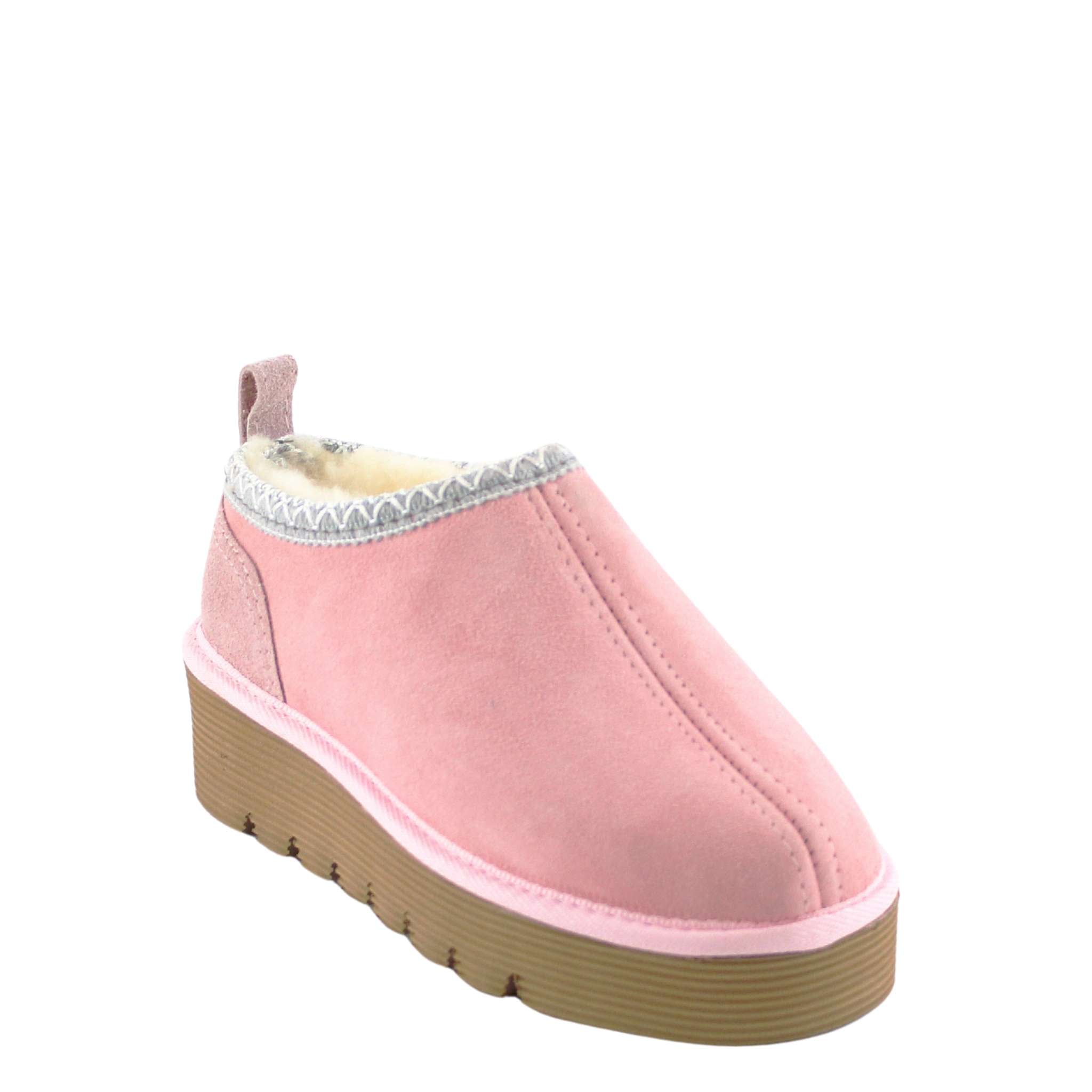 UGG Australia Platform Tasman Tazz Pink Grey Front Twinface Sheepskin Australian Made UGG Boot