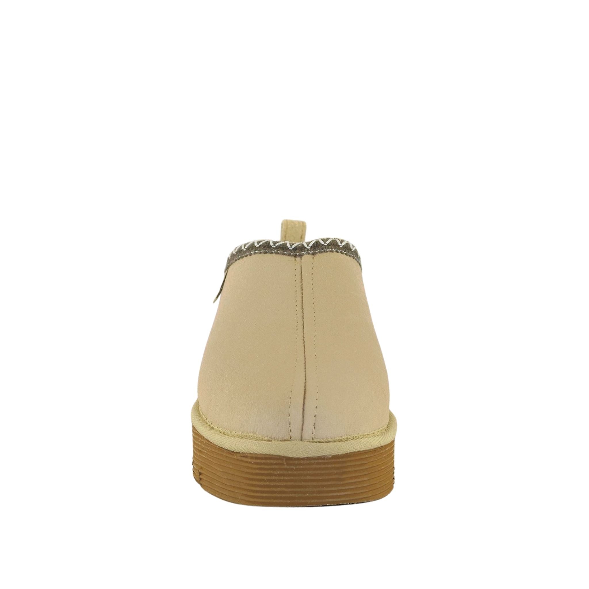UGG Australia Platform Tasman Tazz Sand Chocolate Front Womens Australian Made Sheepskin UGG Slipper