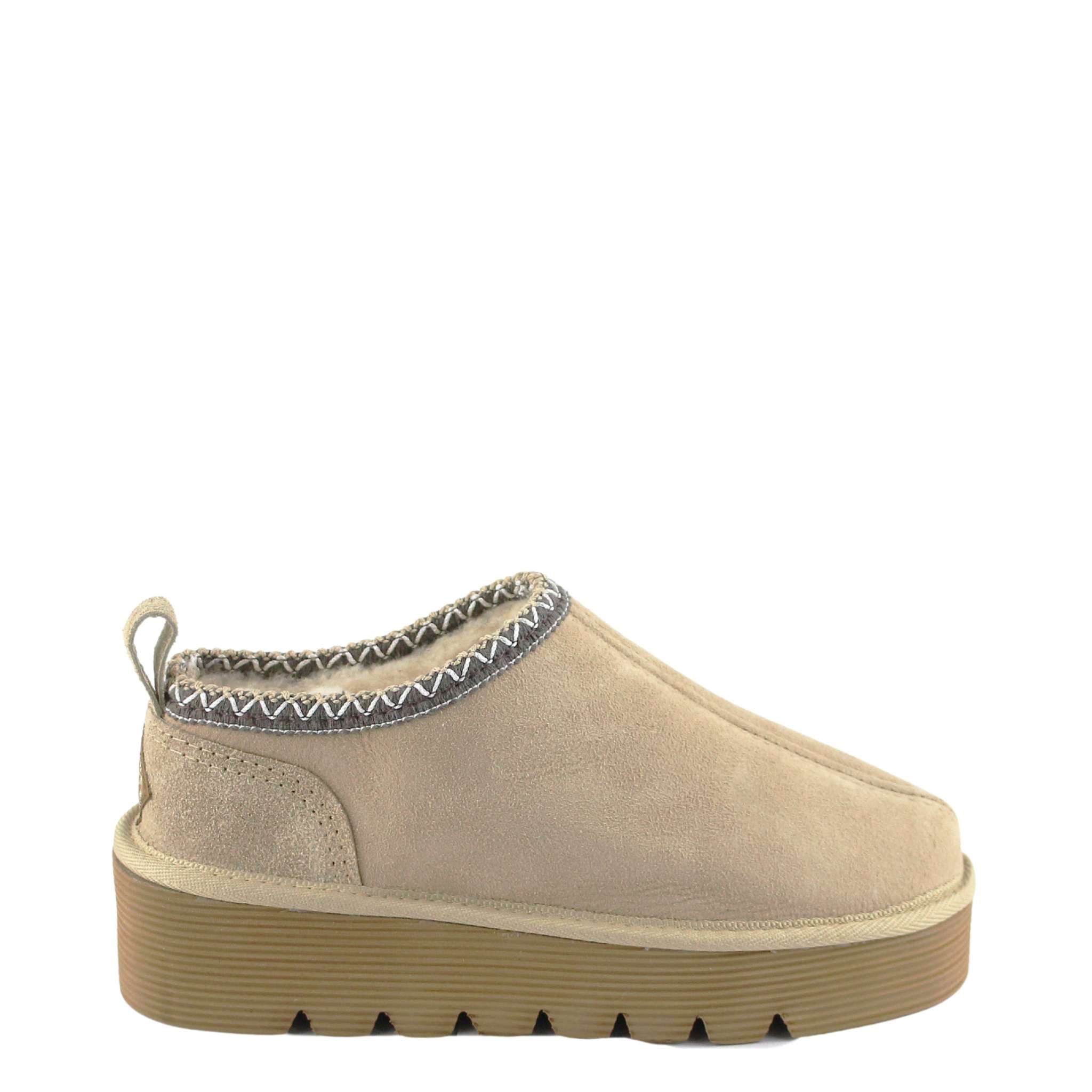 UGG Australia Platform Tasman Tazz Sand Chocolate Side Twinface Sheepskin Australian Made UGG Boot
