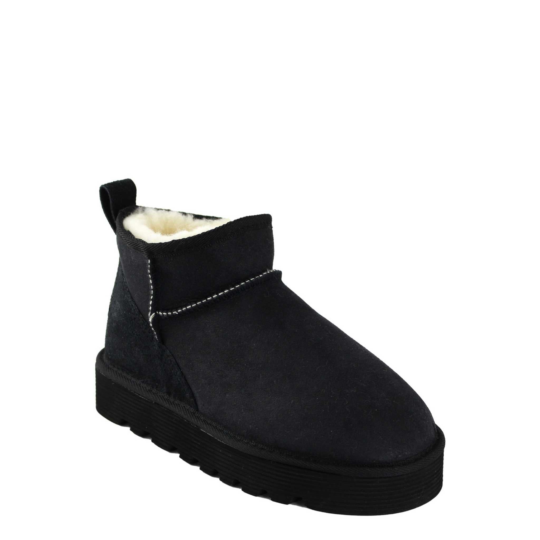 UGG Australia Platform Ultra Black Front Twinface Sheepskin Australian Made UGG Boot
