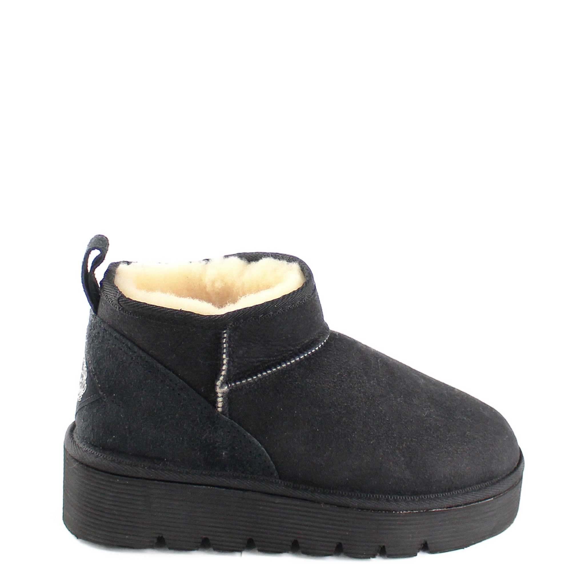UGG Australia Platform Ultra Black Side Twinface Sheepskin Australian Made UGG Boot