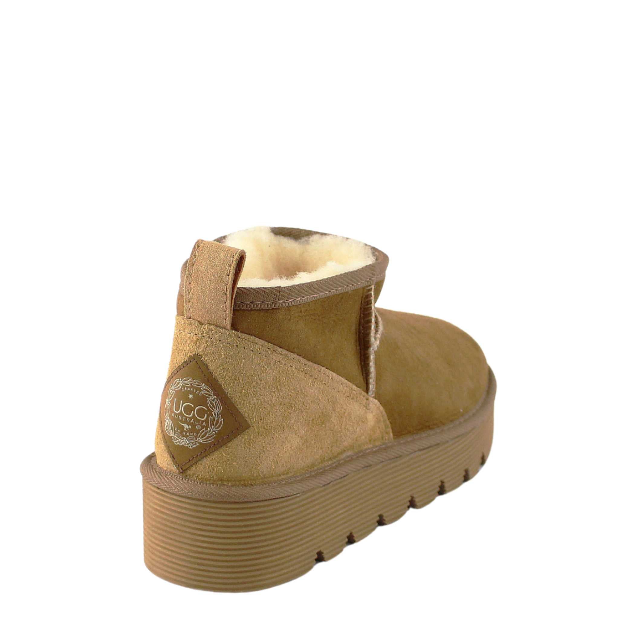 UGG Australia Platform Ultra Chestnut Back Twinface Sheepskin Australian Made UGG Boot