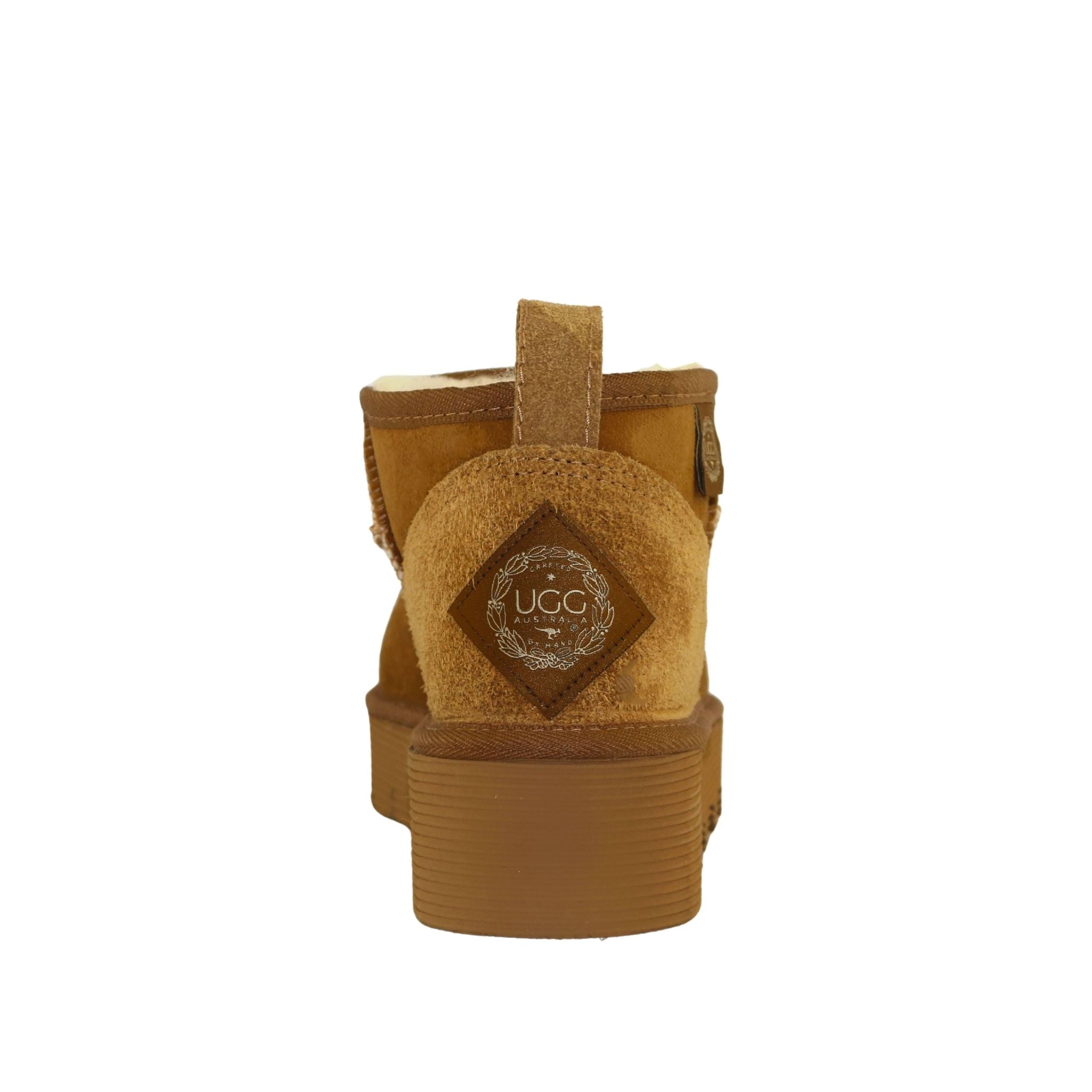 UGG Australia Platform Ultra Chestnut Back Womens Australian Made Sheepskin UGG Boot