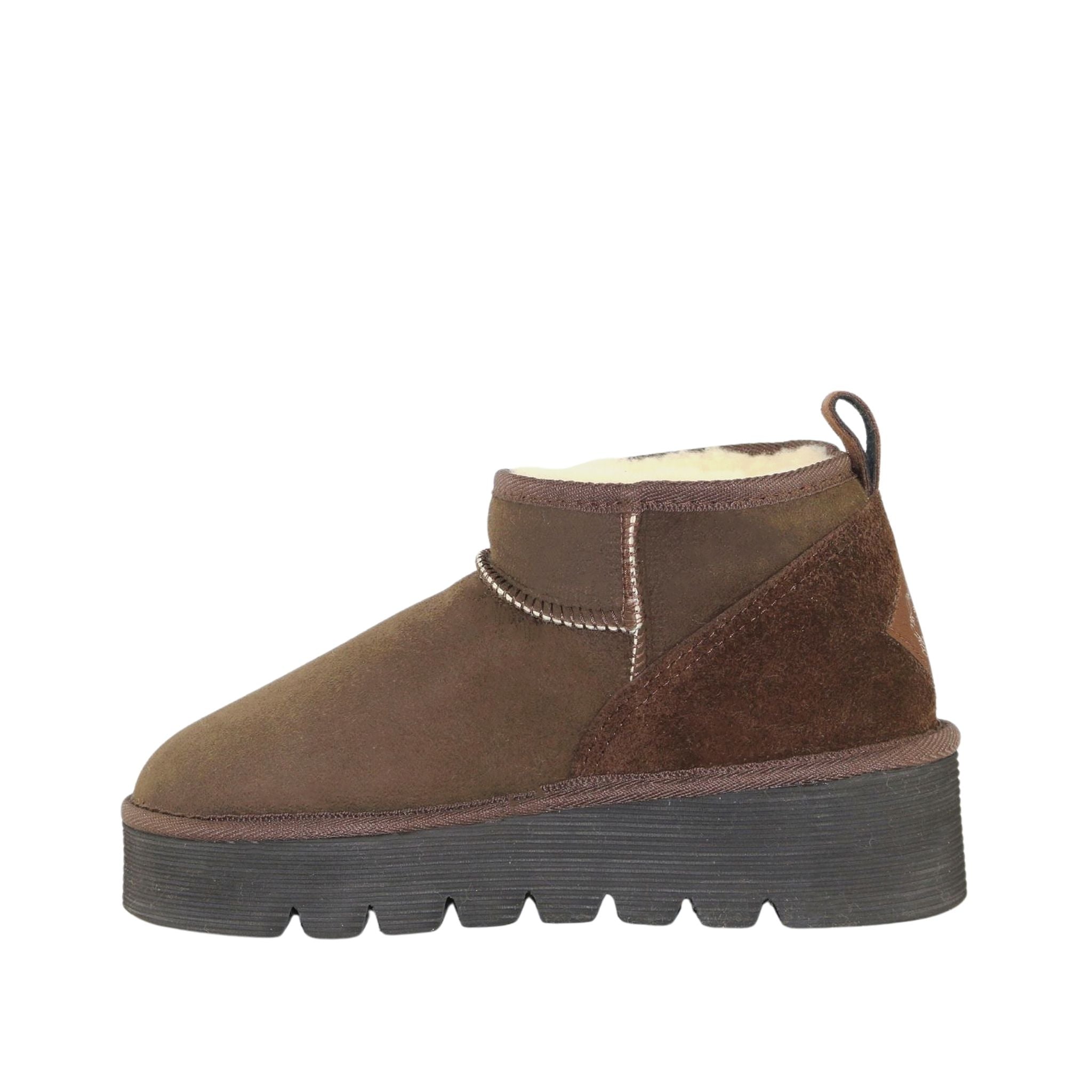 UGG Australia Platform Ultra Chocolate Side Inner Womens Australian Made Sheepskin UGG Boot