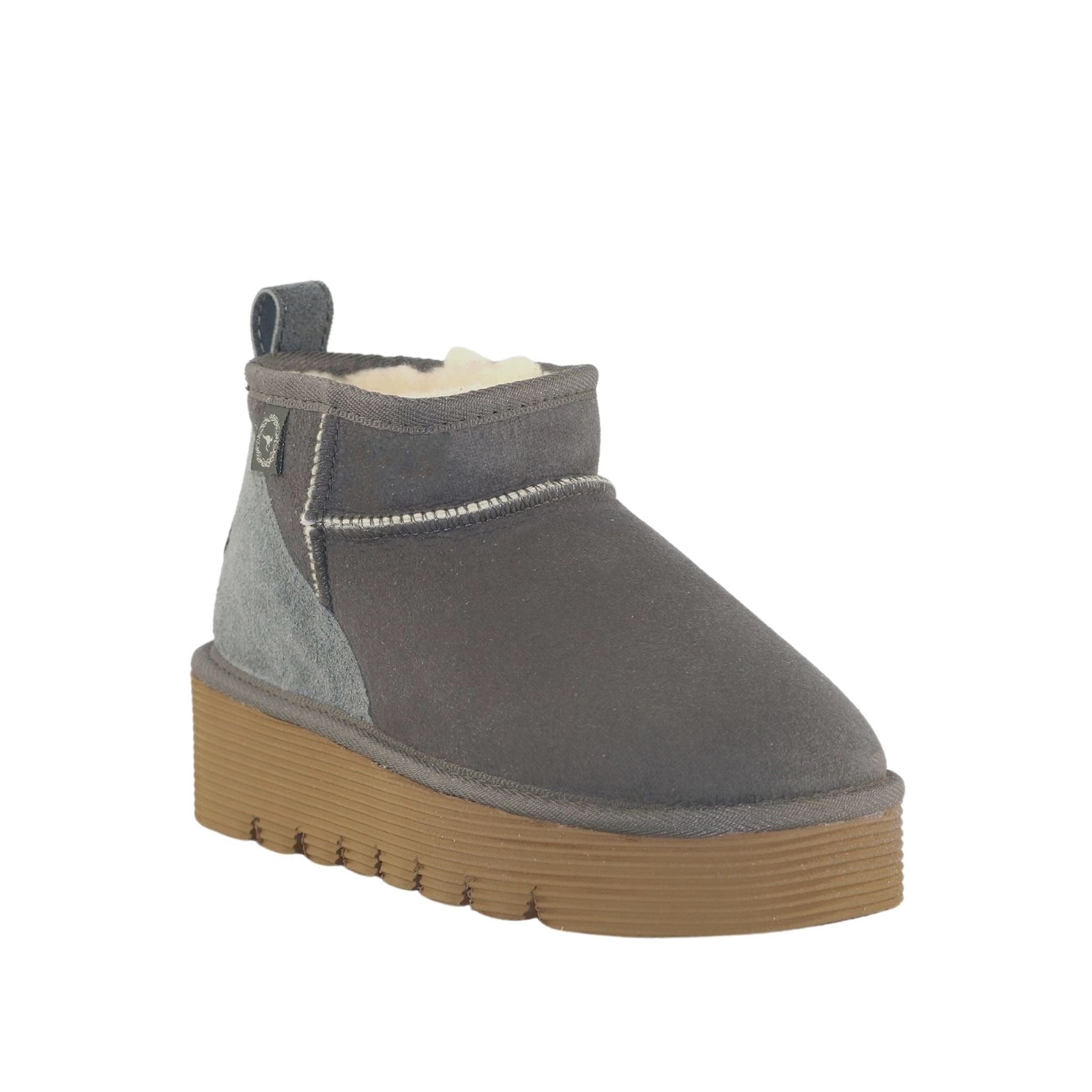 UGG Australia Platform Ultra Grey Front  120 Womens Australian Made Sheepskin UGG Boot