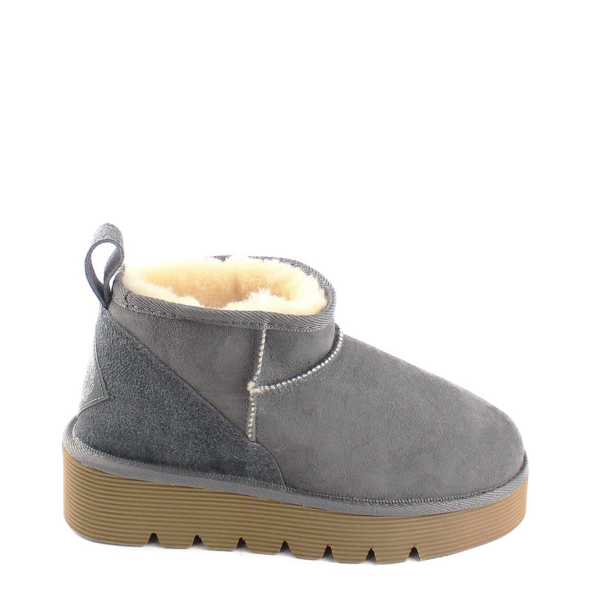UGG Australia Platform Ultra Grey Side Twinface Sheepskin Australian Made UGG Boot